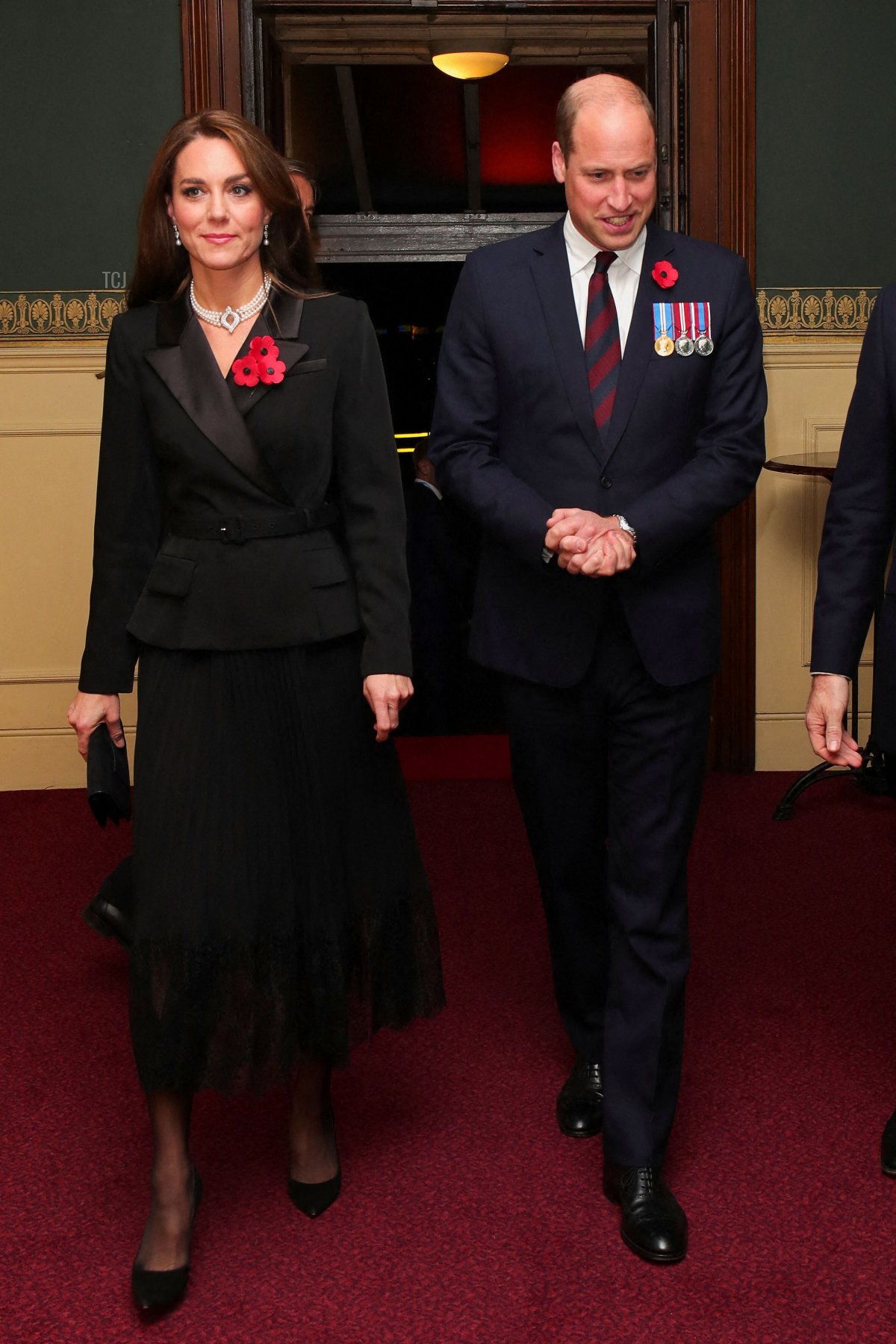 Prince William e Catherine, Principessa di Galles, arrivano per partecipare al Festival di Commemorazione al Royal Albert Hall a Londra il 12 novembre 2022