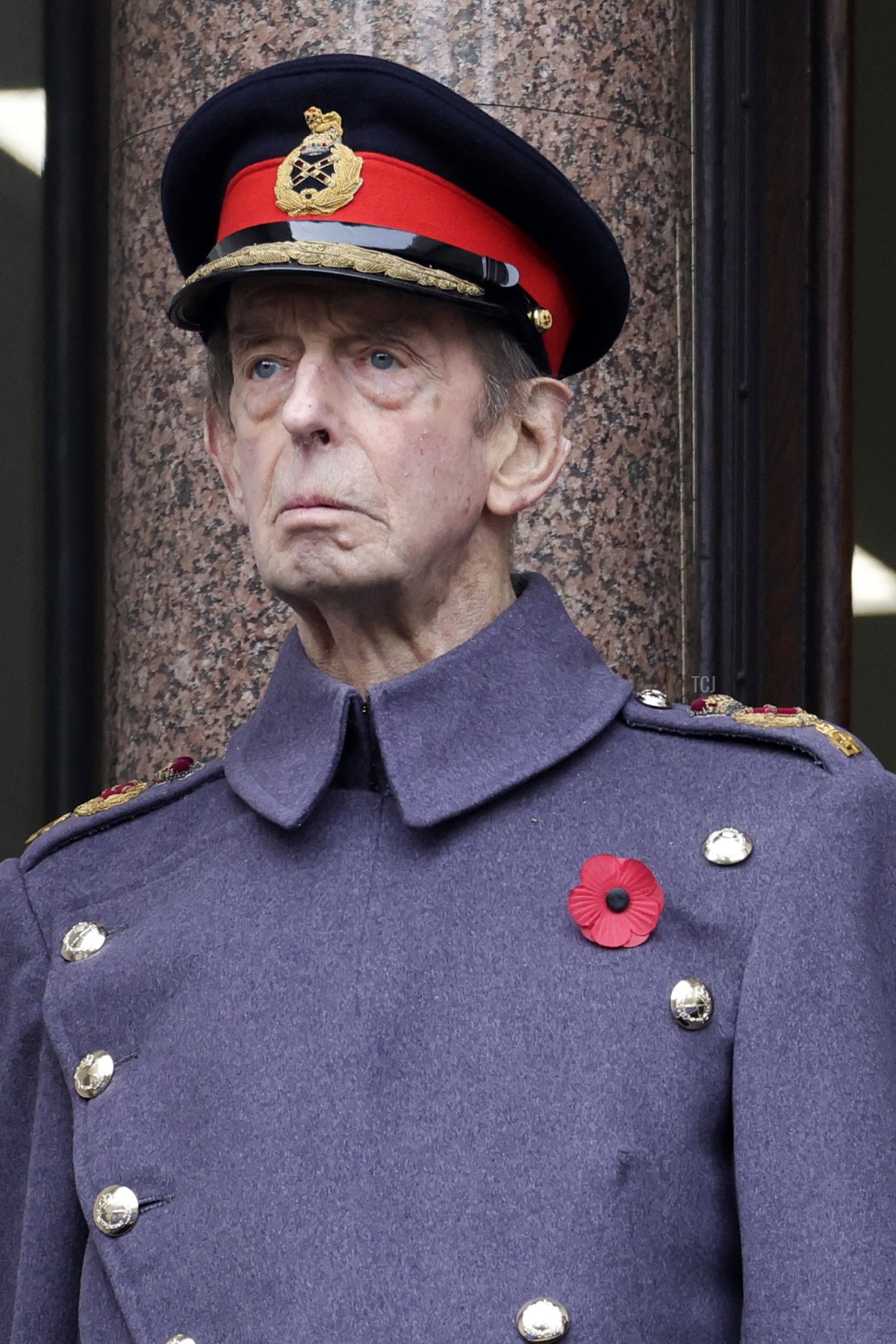 Il Principe Edoardo, Duca di Kent partecipa alla cerimonia di Remembrance Sunday al Cenotaph di Whitehall nel centro di Londra, il 13 novembre 2022