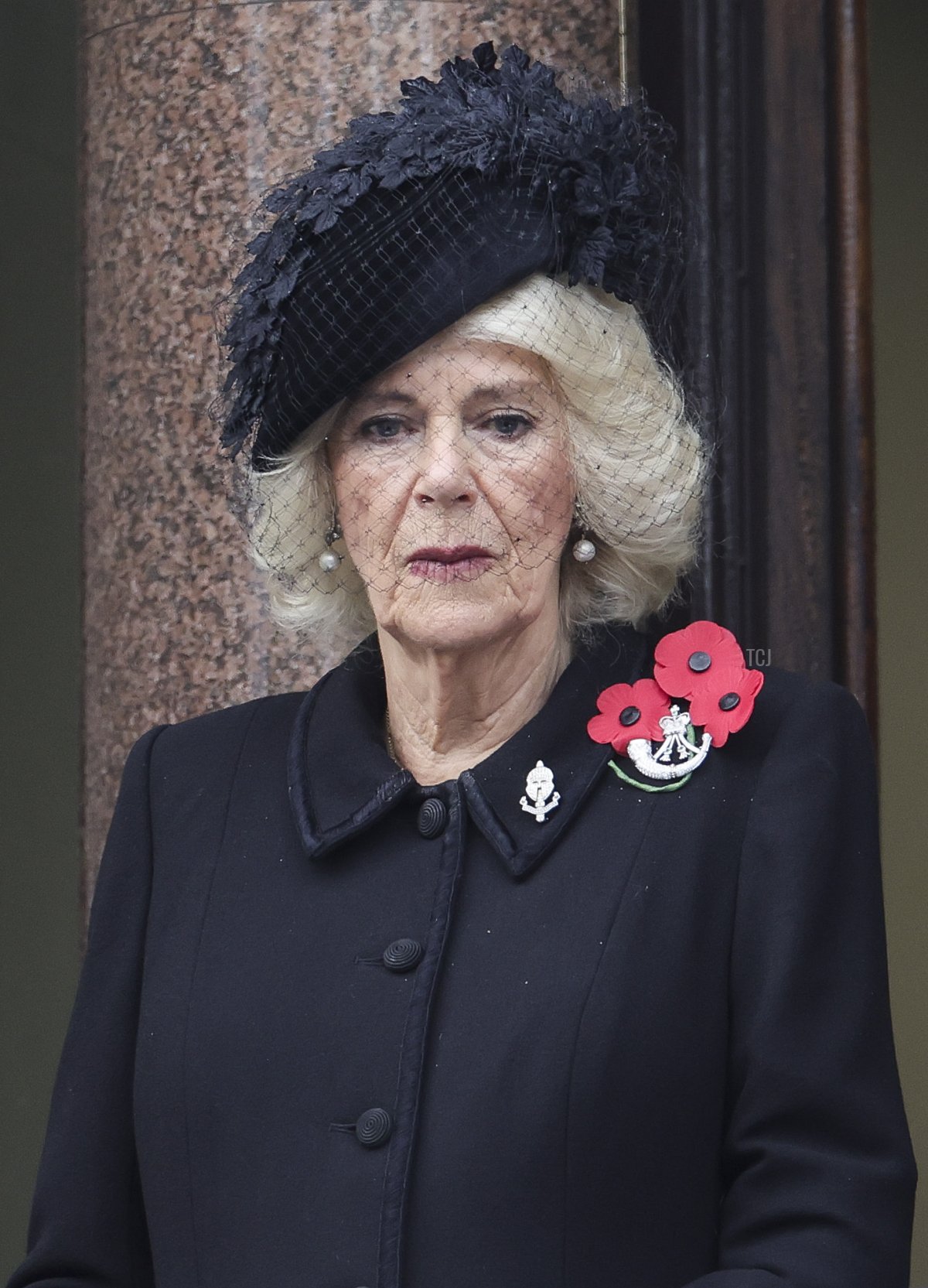 La Regina Camilla partecipa al Servizio Nazionale di Remembrance al Cenotaph il 13 novembre 2022 a Londra, Inghilterra