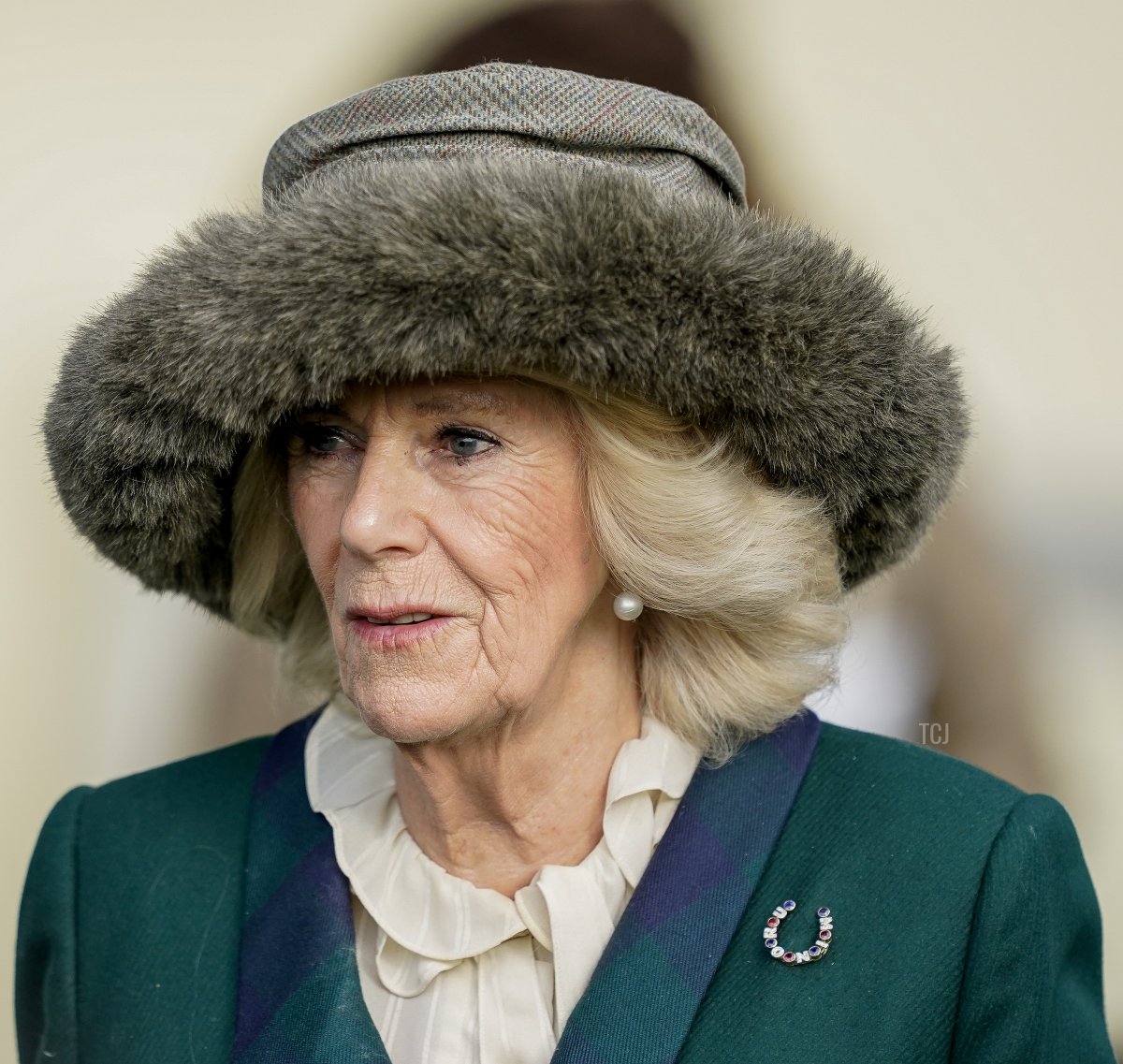 Camilla, regina consorte all'ippodromo di Ascot il 19 novembre 2022 ad Ascot, Inghilterra