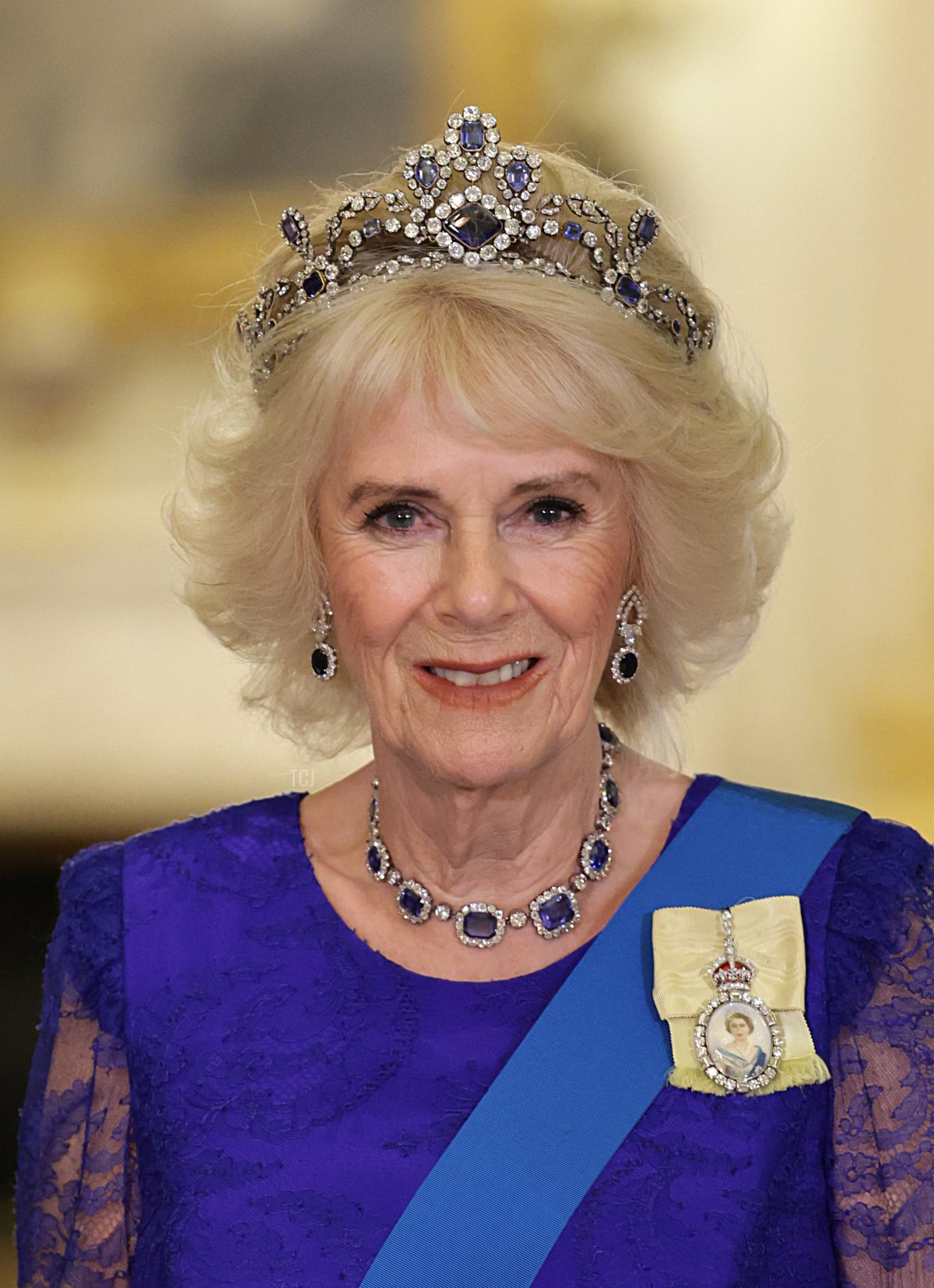 Camilla, Regina Consorte durante il Banchetto di Stato a Buckingham Palace il 22 novembre 2022 a Londra, Inghilterra