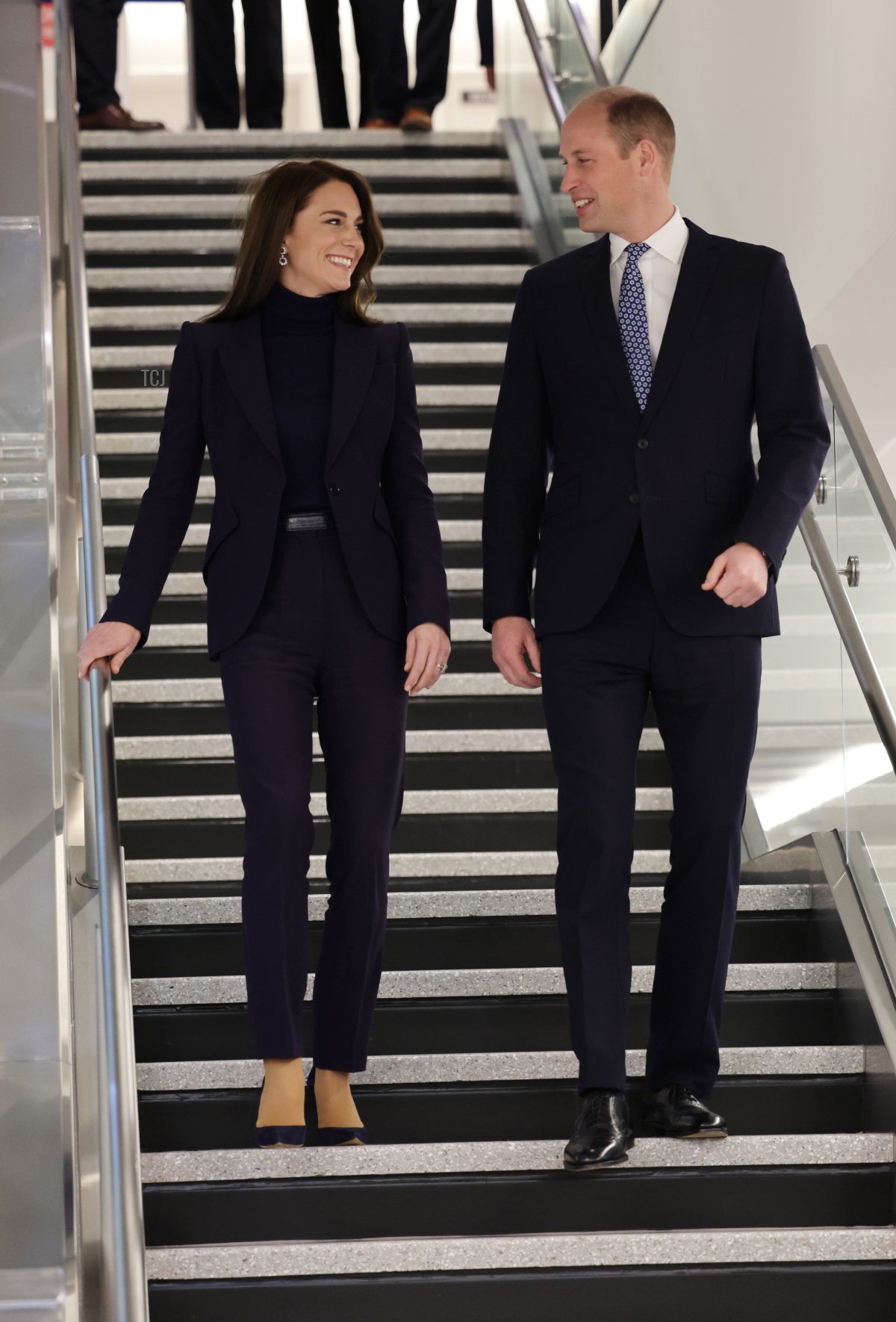 La Principessa Catherine e il Principe William arrivano all'Aeroporto Internazionale di Logan il 30 novembre 2022 a Boston, Massachusetts