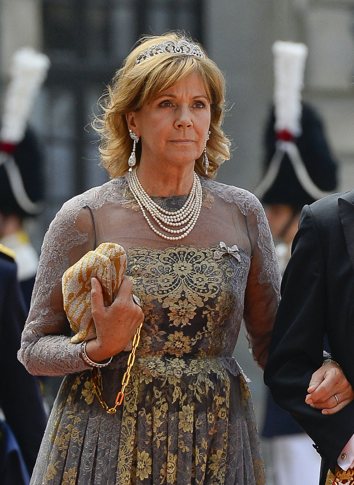 Ursula di Baviera partecipa al matrimonio reale del Principe Carl Filippo e della Principessa Sofia a Stoccolma il 13 giugno 2015 (JONATHAN NACKSTRAND/AFP via Getty Images)