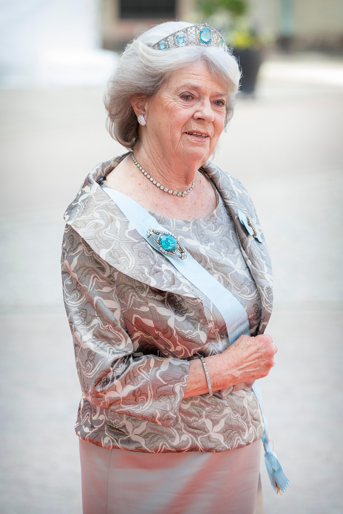 La Principessa Margaretha partecipa al matrimonio reale del Principe Carl Philip e della Principessa Sofia a Stoccolma il 13 Giugno 2015 (Patrick van Katwijk/DPA Picture Alliance/Alamy)