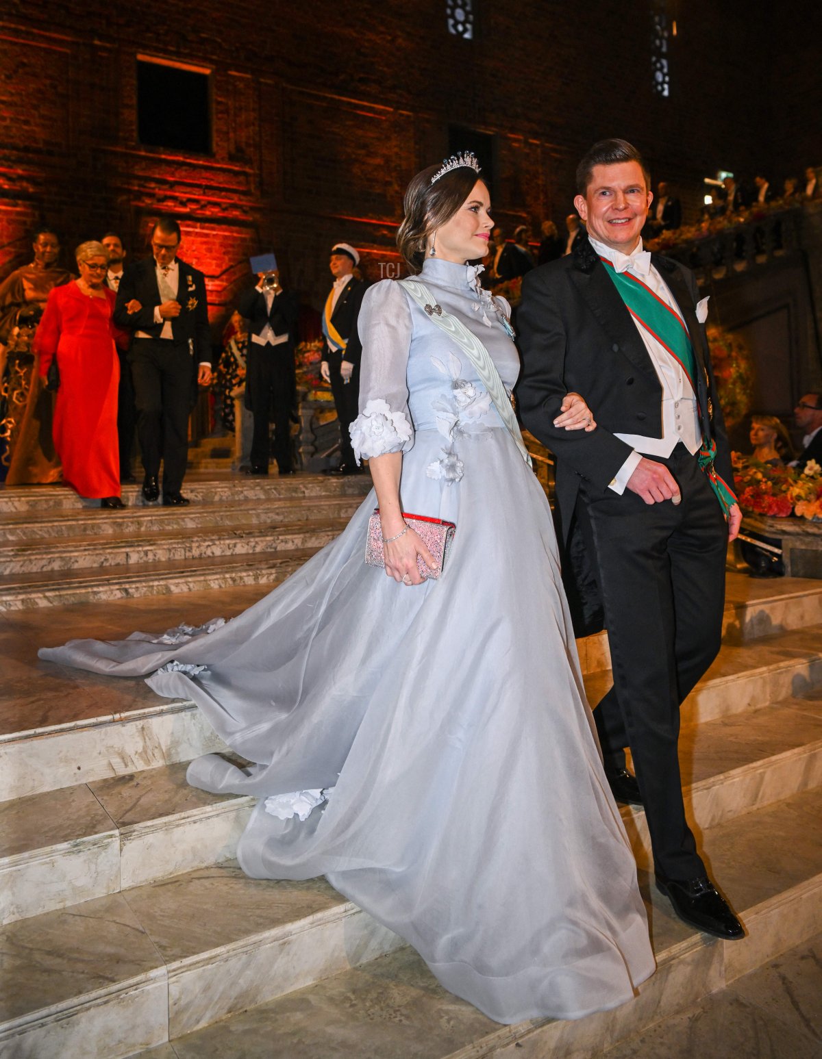 La Principessa Sofia di Svezia e il presidente del Parlamento Svedese Andreas Norlén arrivano a un banchetto reale per onorare i premiati del Premio Nobel 2022, a seguito della cerimonia di assegnazione il 10 dicembre 2022 a Stoccolma