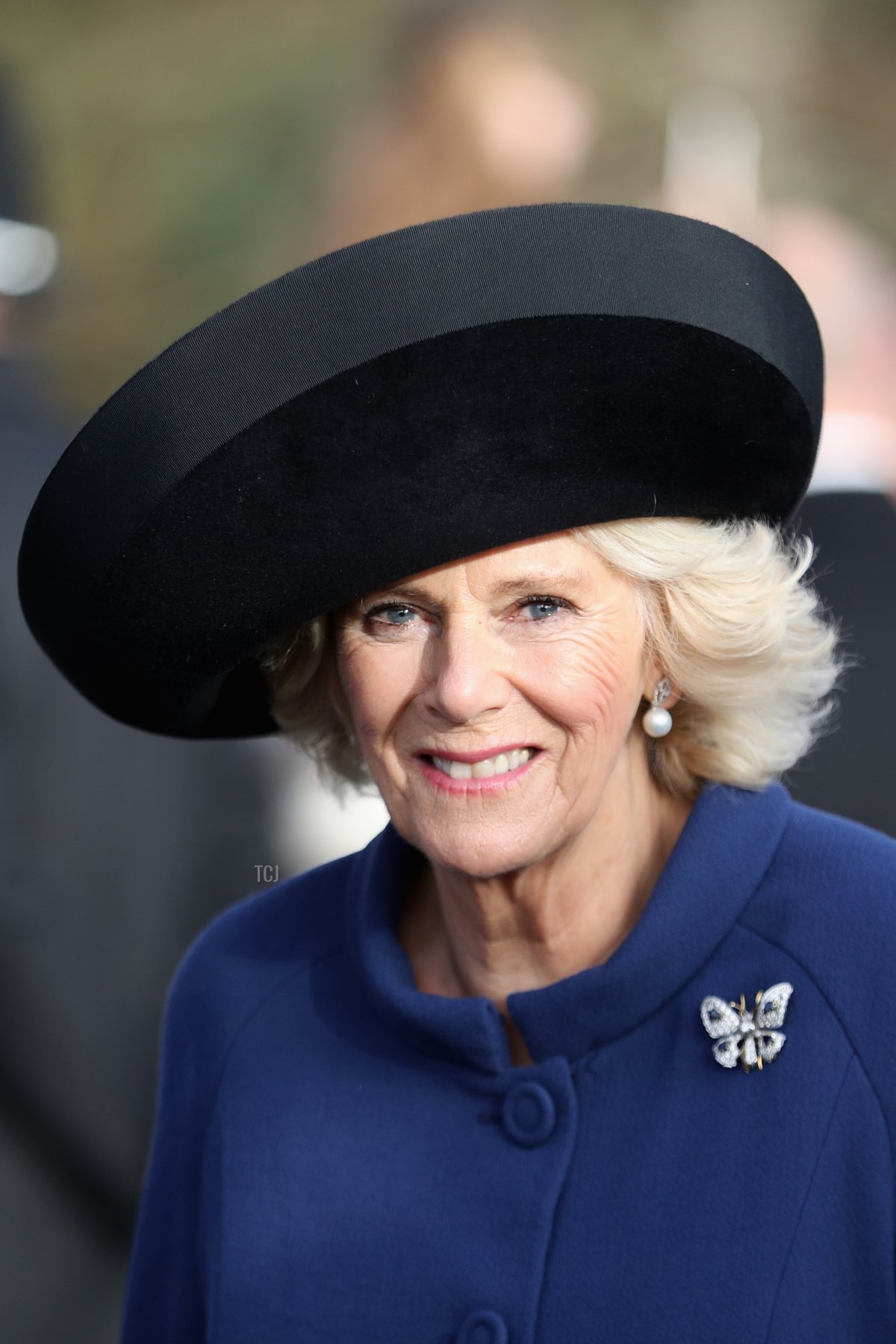 Camilla, Duchessa di Cornovaglia partecipa a un servizio di Natale il 25 dicembre 2016 a Sandringham, Inghilterra