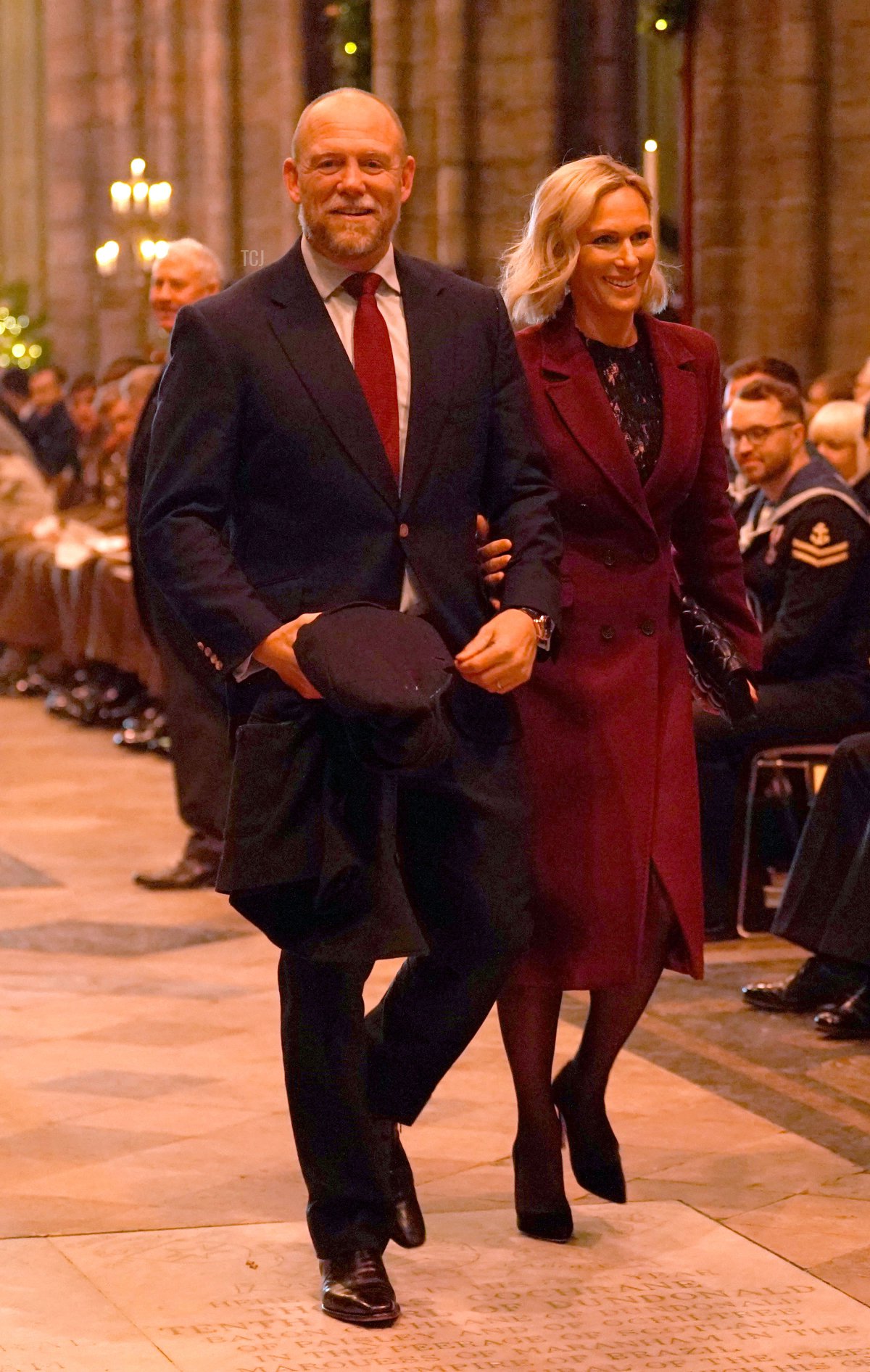 Mike and Zara Tindall attend the 'Together at Christmas' Carol Service at Westminster Abbey on December 15, 2022 in London, England