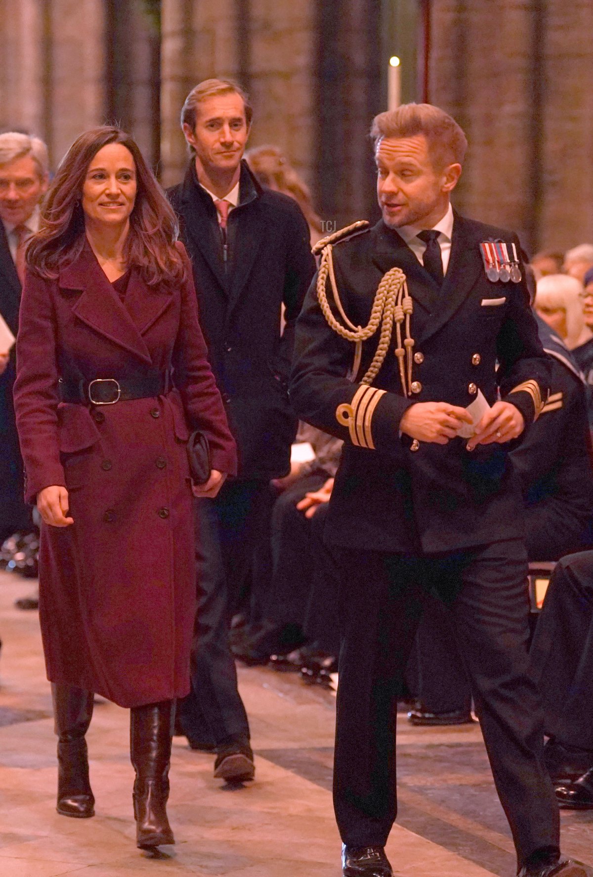 Pippa Matthews and James Matthews attend the 'Together at Christmas' Carol Service at Westminster Abbey on December 15, 2022 in London, England