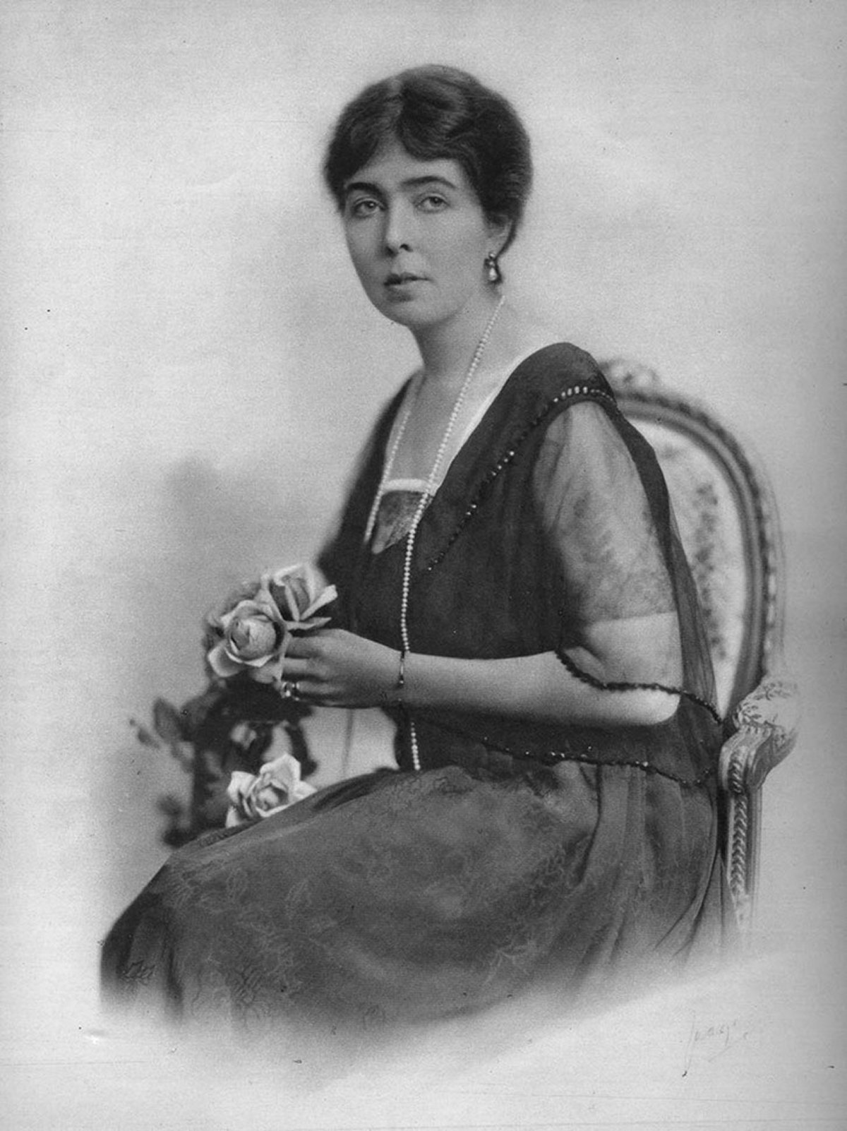 Ritratto in cartolina della Principessa Margareta di Svezia, ca. 1920 (Grand Ladies Site)