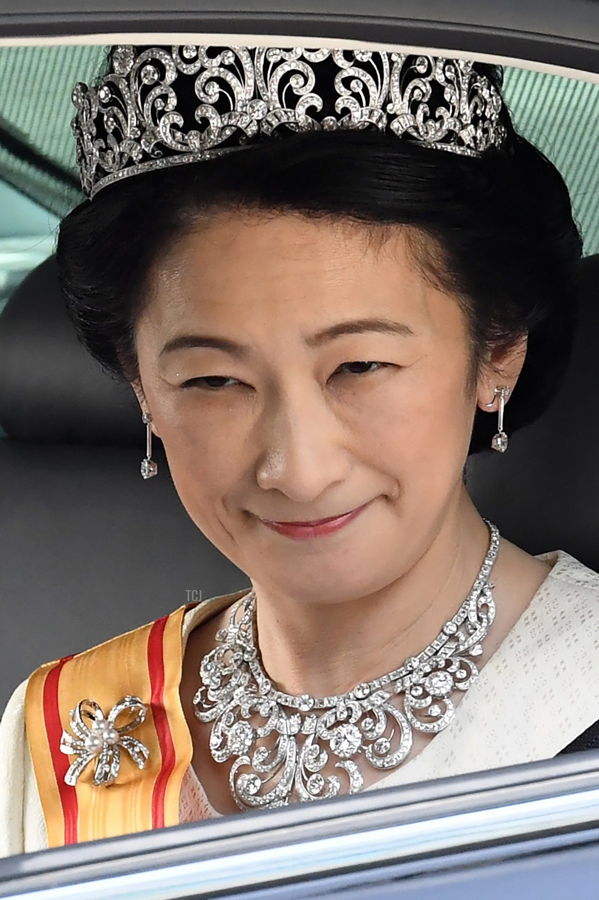 La nuova Principessa ereditaria Kiko del Giappone arriva al Palazzo Imperiale di Tokyo il 1 maggio 2019 (TOSHIFUMI KITAMURA/AFP via Getty Images)