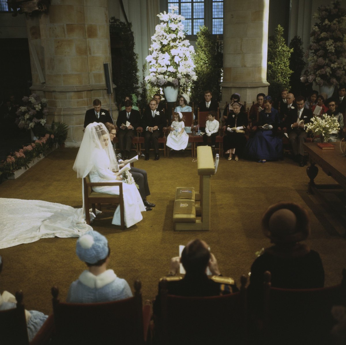 La Principessa Margriet dei Paesi Bassi sposa Pieter van Vollenhoven all'Aia, 10 gennaio 1967 (Anefo/Nationaal Archief/Wikimedia Commons)