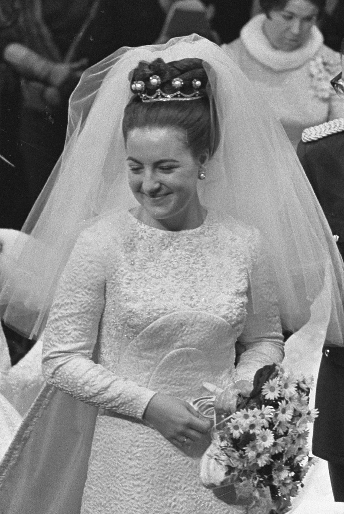 La Principessa Margriet dei Paesi Bassi sposa Pieter van Vollenhoven all'Aia, 10 gennaio 1967 (Ron Kroon/Anefo/Nationaal Archief/Wikimedia Commons)