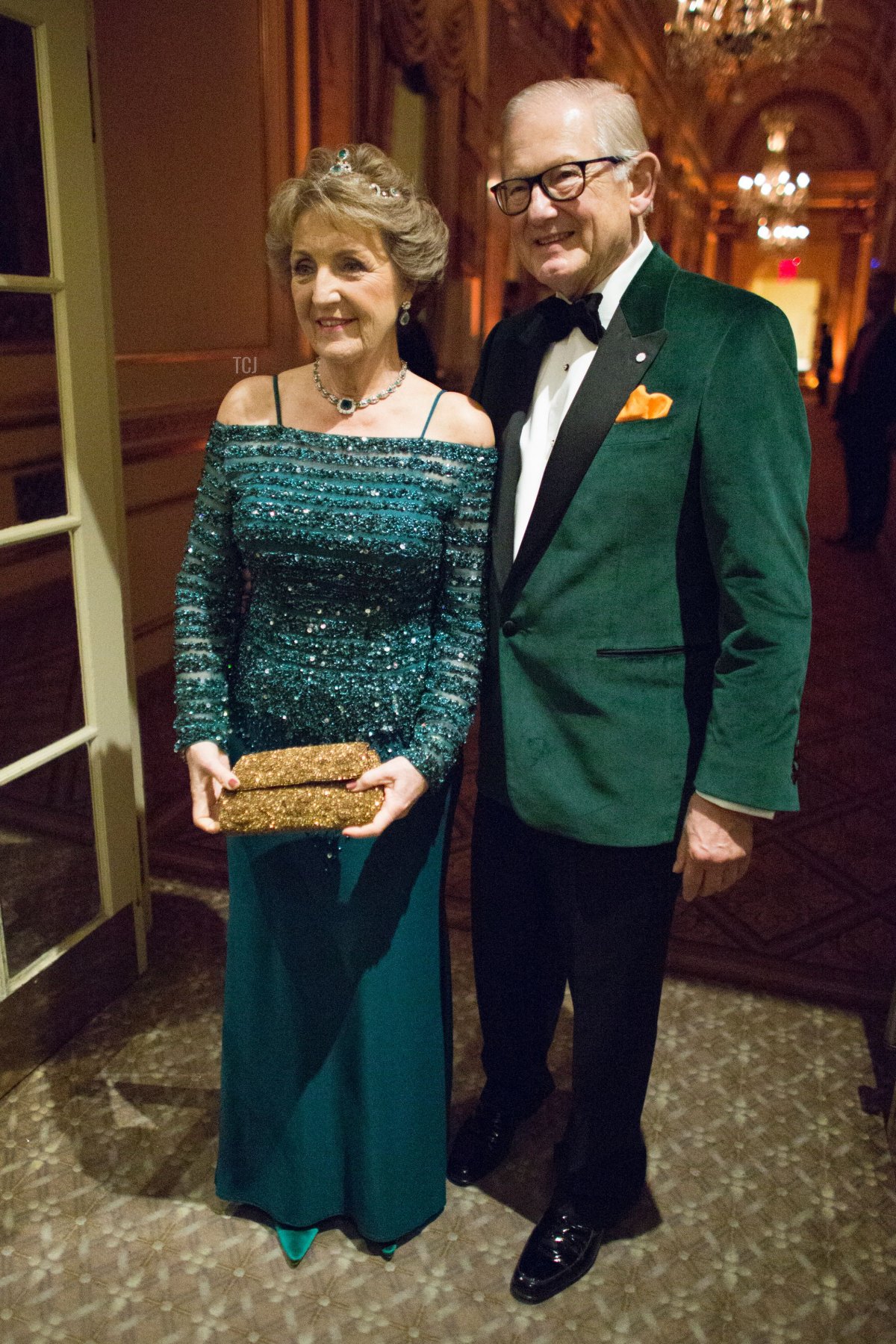 La Principessa Margriet dei Paesi Bassi e il Professore Pieter van Vollenhoven partecipano al 35° Peter Stuyvesant Ball il 18 novembre 2016 a New York (KENA BETANCUR/AFP via Getty Images)