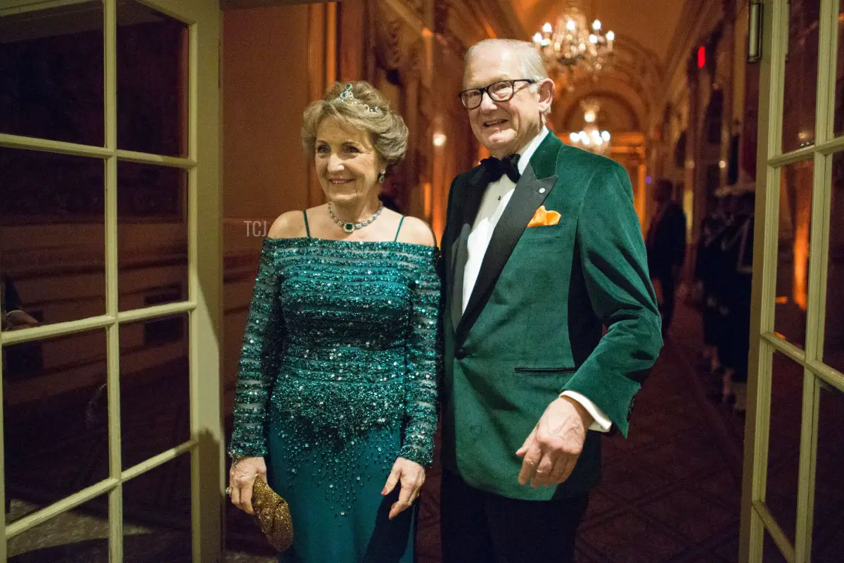 La Principessa Margriet dei Paesi Bassi e il Professore Pieter van Vollenhoven partecipano al 35° Peter Stuyvesant Ball il 18 novembre 2016 a New York (KENA BETANCUR/AFP via Getty Images)