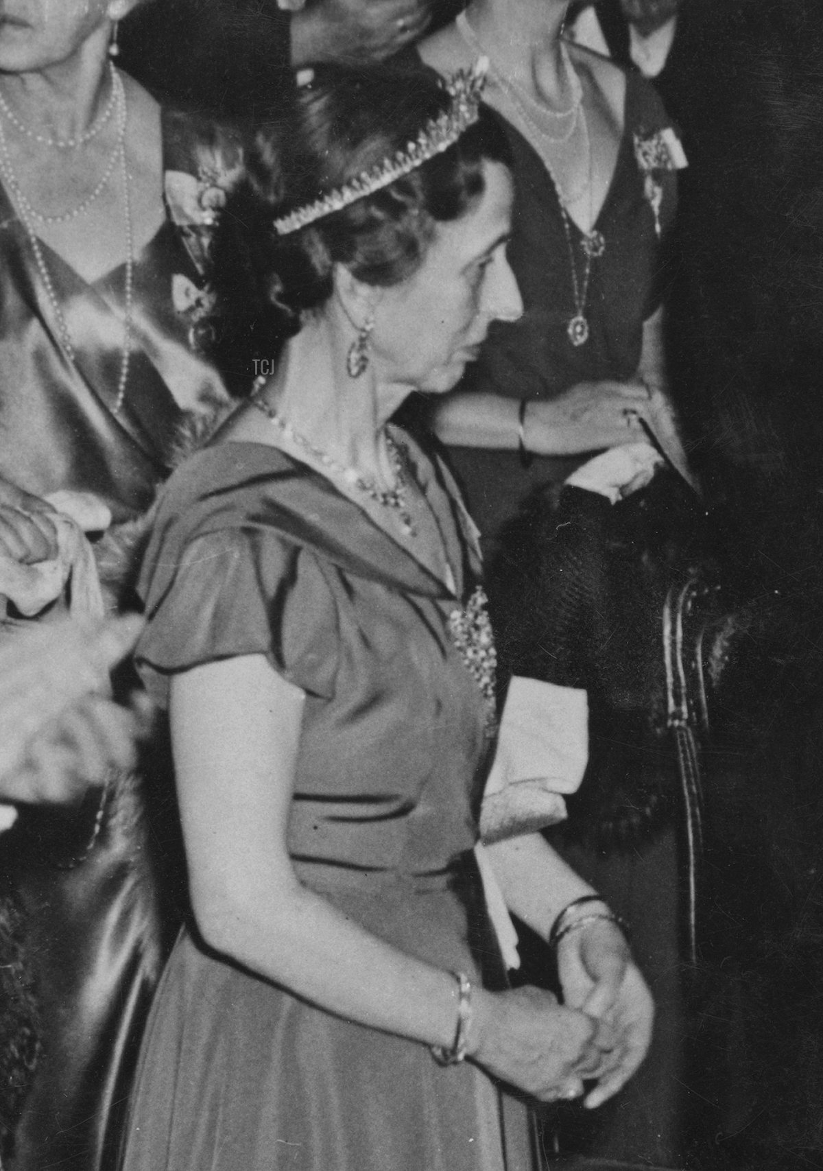 La Principessa Louise di Svezia partecipa alla cerimonia Nobel a Stoccolma, dicembre 1948 (Keystone/Hulton Archive/Getty Images)