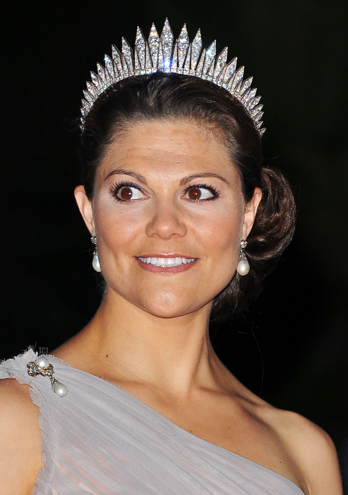 La Principessa Erika di Svezia partecipa a una cena presso le Terrazze dell'Opera dopo la cerimonia di matrimonio religioso del Principe Alberto II di Monaco e della Principessa Charlene di Monaco il 2 luglio 2011 a Monaco (Pascal Le Segretain/Getty Images)