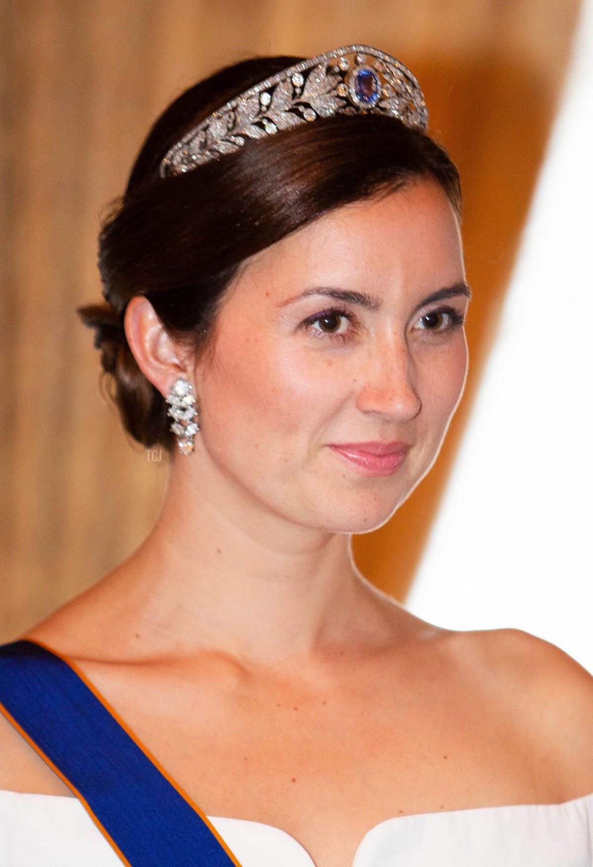 La Principessa Claire di Lussemburgo al Palais Grand-Ducal in Lussemburgo, il 23 giugno 2018, mentre posa per la stampa durante il gala del Giorno Nazionale (Albert Nieboer/Royal Press Europe/DPA Picture Alliance/Alamy)