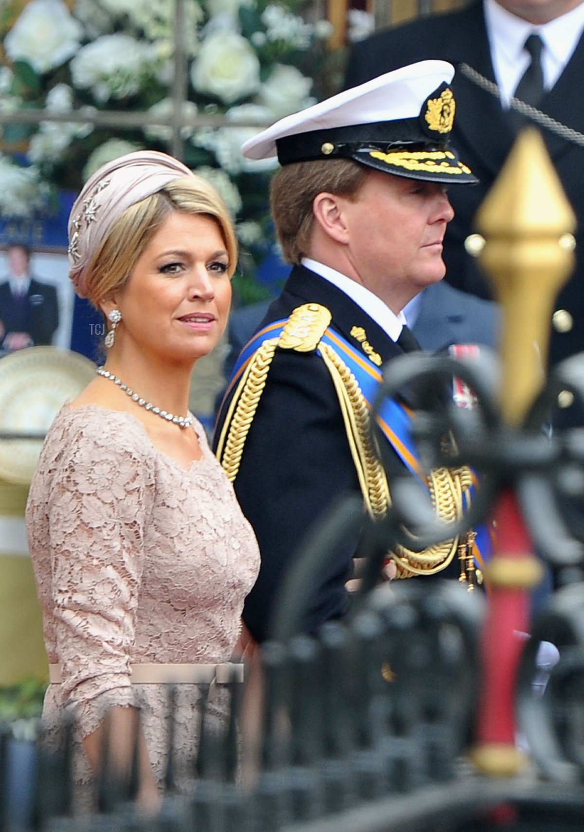 Il principe Willem-Alexander e la principessa Maxima dei Paesi Bassi lasciano Westminster Abbey dopo il matrimonio del Duca e della Duchessa di Cambridge il 29 aprile 2011 a Londra, Inghilterra (Pascal Le Segretain/Getty Images)