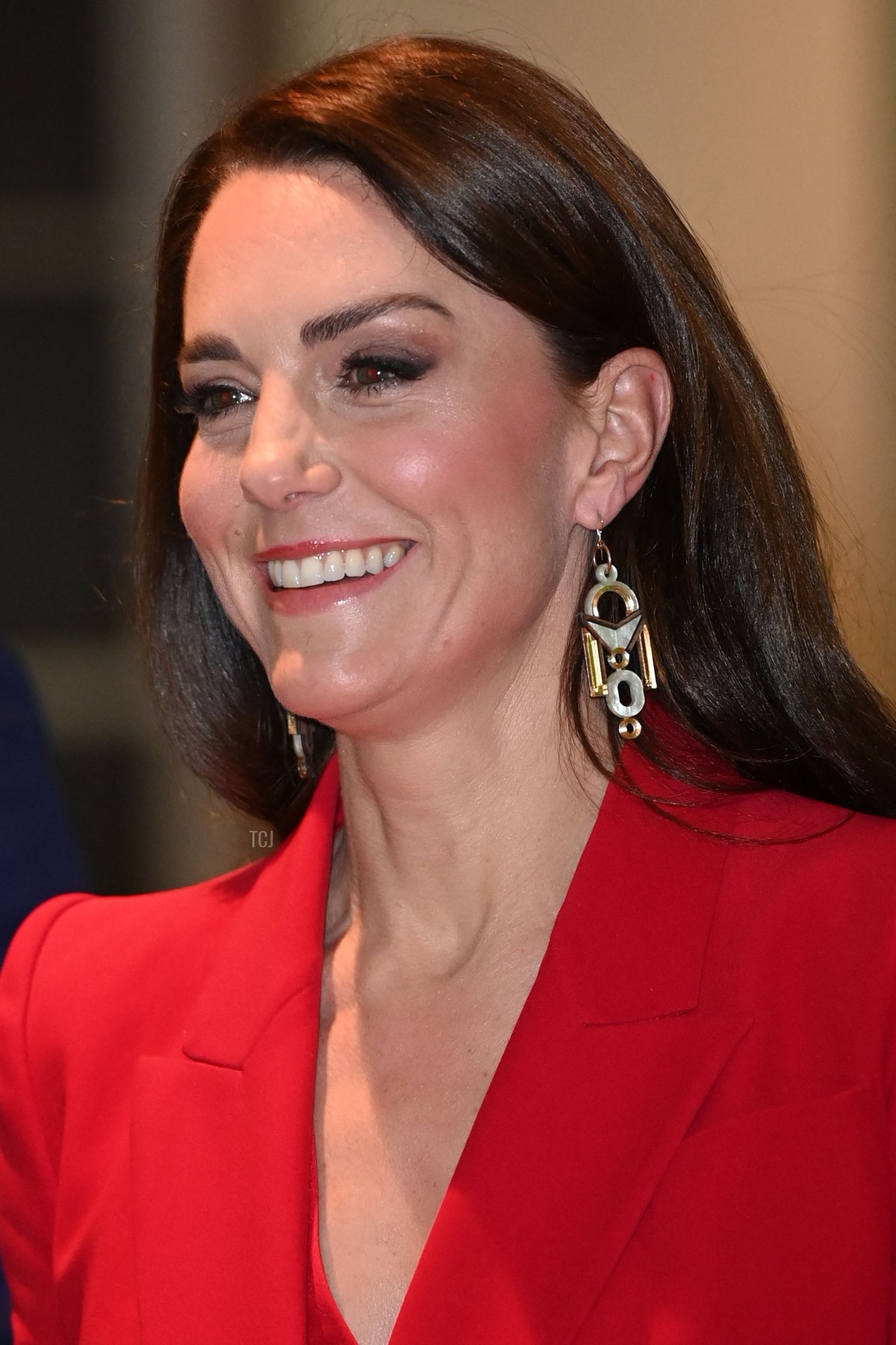 Catherine, principessa di Galles partecipa a un evento di lancio pre-campagna, ospitato dal Royal Foundation Centre for Early Childhood, presso la BAFTA nel centro di Londra il 30 gennaio 2023 (EDDIE MULHOLLAND/POOL/AFP via Getty Images)