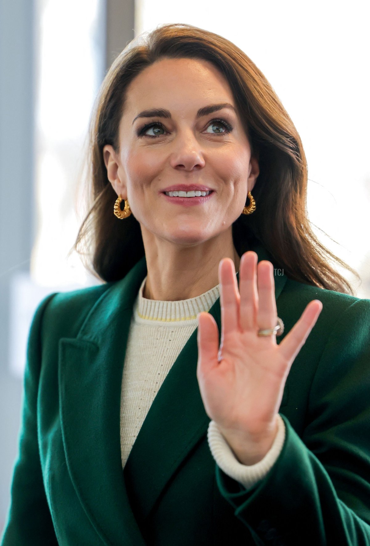 Catherine, principessa di Galles arriva per visitare l'Università di Leeds nel nord dell'Inghilterra il 31 gennaio 2023 (CHRIS JACKSON/POOL/AFP via Getty Images)