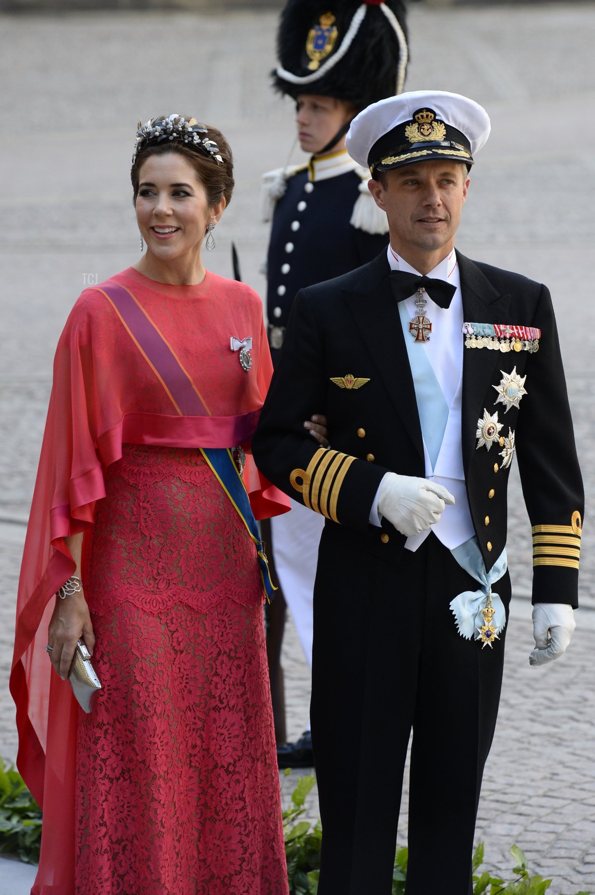 La Principessa Erica e il Principe Frederik di Danimarca partecipano al matrimonio della Principessa Madeleine di Svezia e Christopher O'Neill l'8 giugno 2013 a Stoccolma, Svezia (JONATHAN NACKSTRAND/AFP via Getty Images)