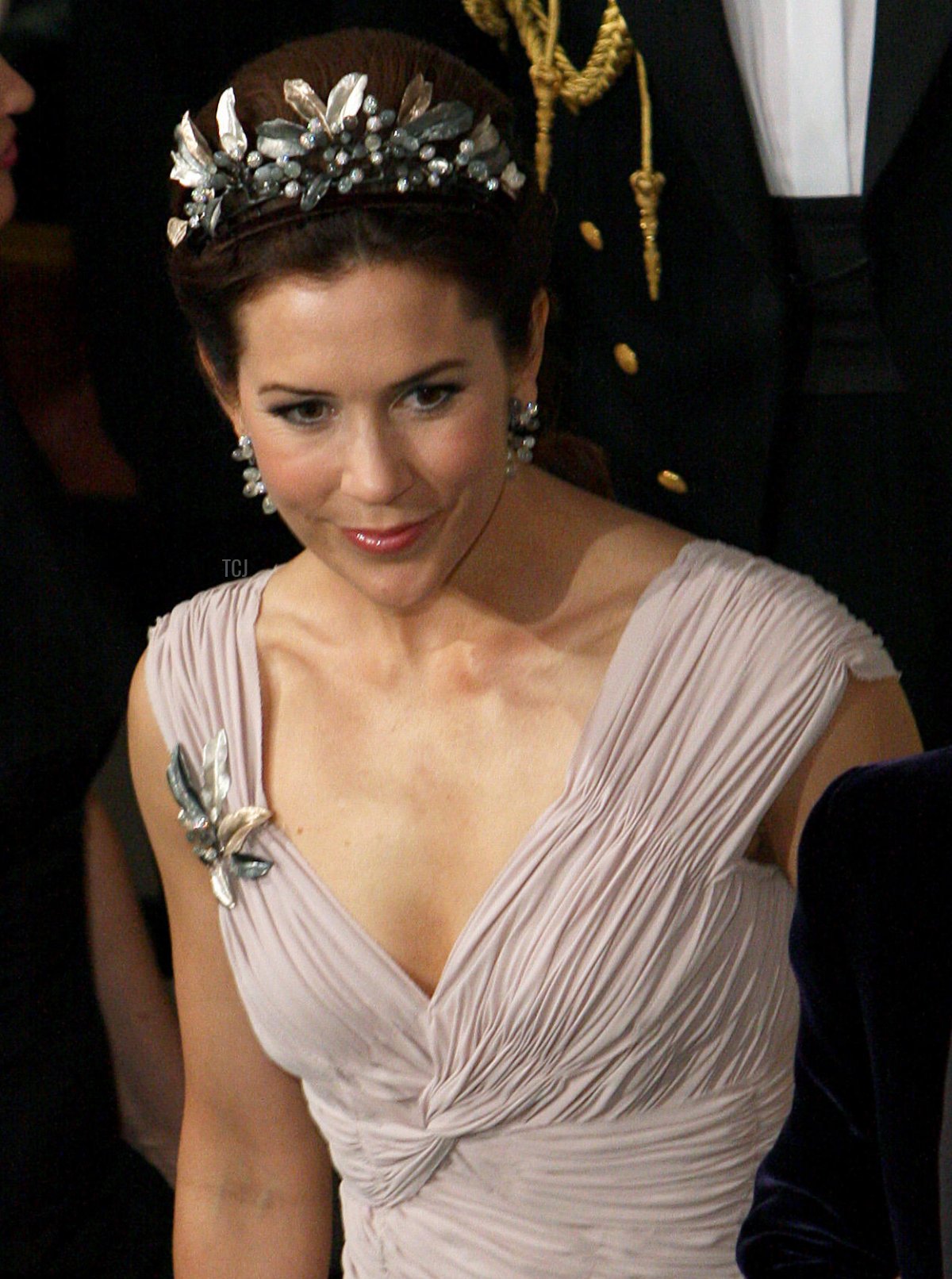 La Principessa Erica di Danimarca arriva per una cena di gala in occasione del 75° compleanno del Principe Henrik di Danimarca al Castello di Fredensborg, 11 Giugno 2009 (Patrick van Katwijk/DPA Picture Alliance Archive/Alamy)