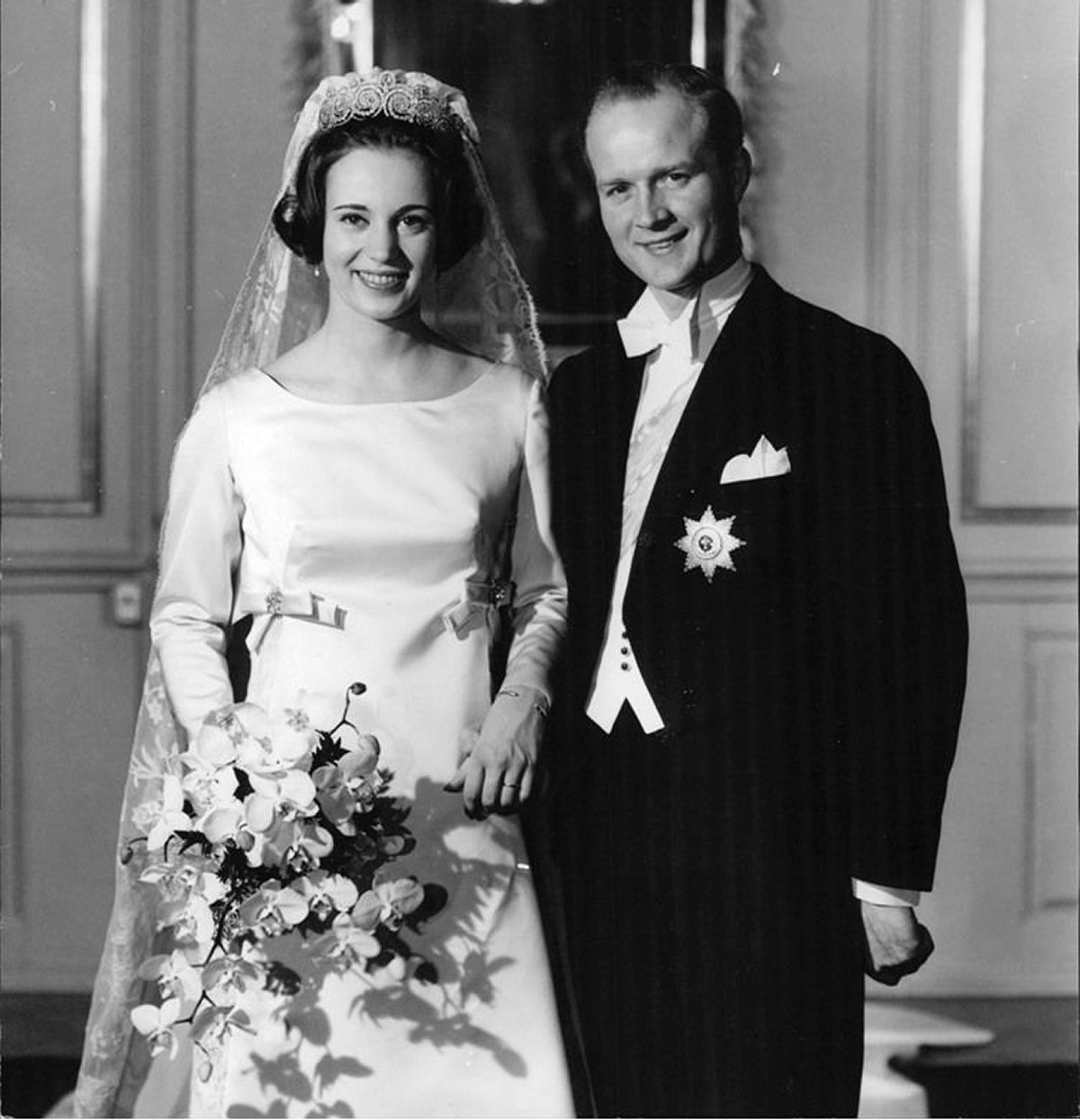 Matrimonio della Principessa Benedikte di Danimarca e del Principe Richard di Sayn-Wittgenstein-Berleburg, 1968 (Wikimedia Commons)