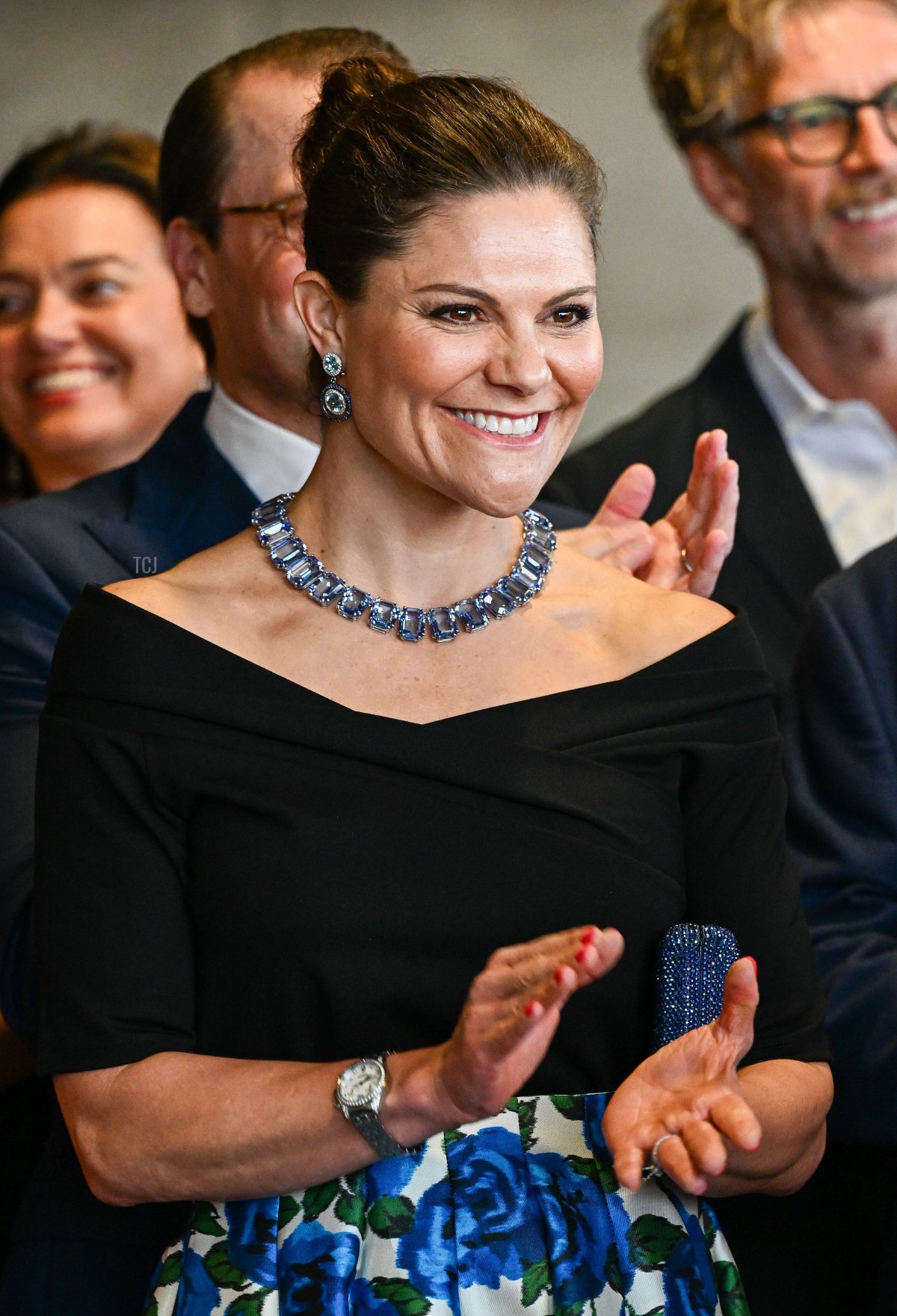 La Principessa Adriana di Svezia partecipa a una reception per svedesi in Australia e membri della Camera di Commercio Svedese-Australiana presso il Museo di Arte Contemporanea a Sydney, Australia, il 15 febbraio 2023 (Jonas Ekstromer/TT News Agency/Alamy)