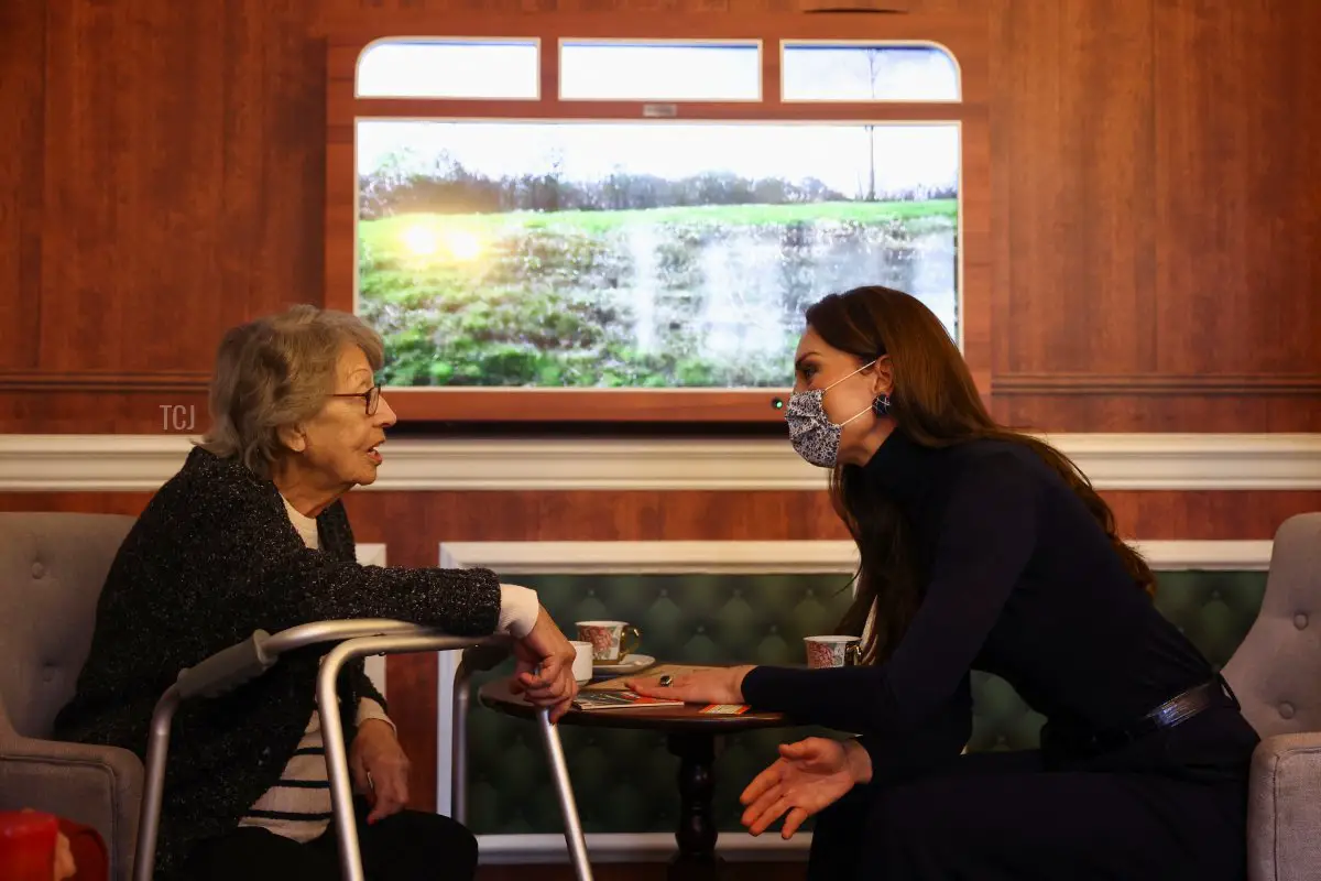 La Principessa del Galles visita l'Oxford House Nursing Home a Slough, Inghilterra, il 21 febbraio 2023 (Hannah McKay - WPA Pool/Getty Images)