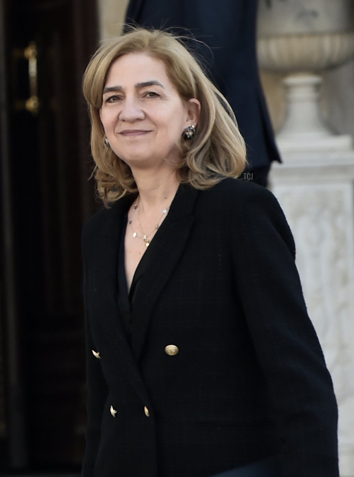 Infanta Cristina partecipa al Servizio Memoriale di 40 giorni per il Re Costantino II presso la Cattedrale Metropolita il 18 febbraio 2023 ad Atene, Grecia (Milos Bicanski/Getty Images)