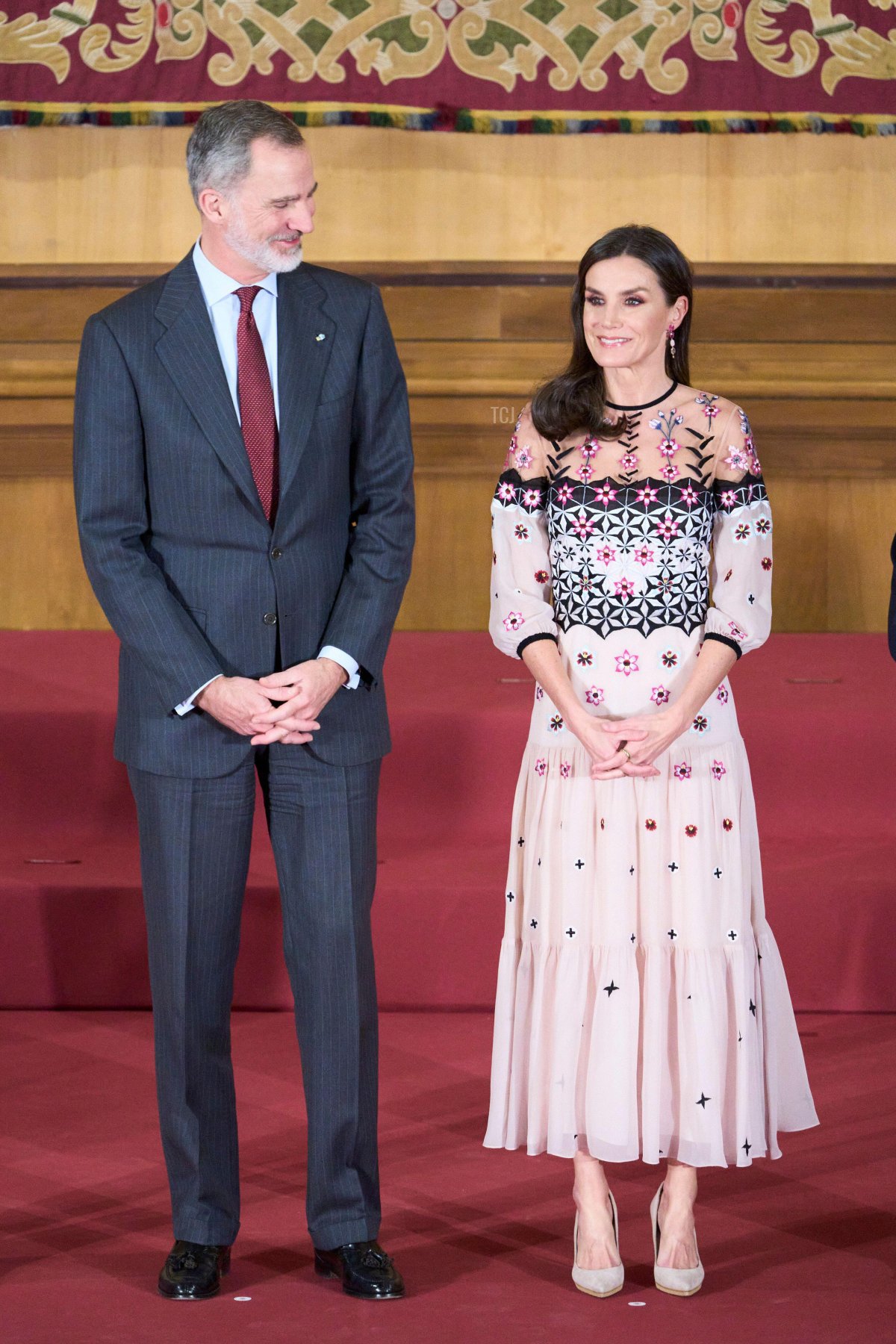 Il re Felipe VI e la regina Letizia di Spagna partecipano ai Premi Nazionali della Cultura il 20 febbraio 2023 a Saragozza, Spagna (Jack Abuin/ZUMA Press Wire/Alamy)