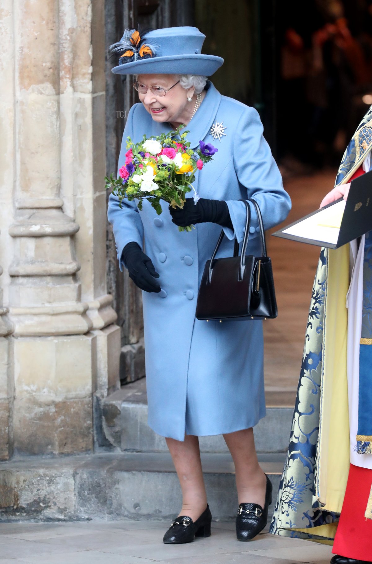 Regina Elisabetta II esce dal Servizio del Commonwealth del 2020 presso l'Abbazia di Westminster il 9 marzo 2020 a Londra, Inghilterra (Chris Jackson/Getty Images)