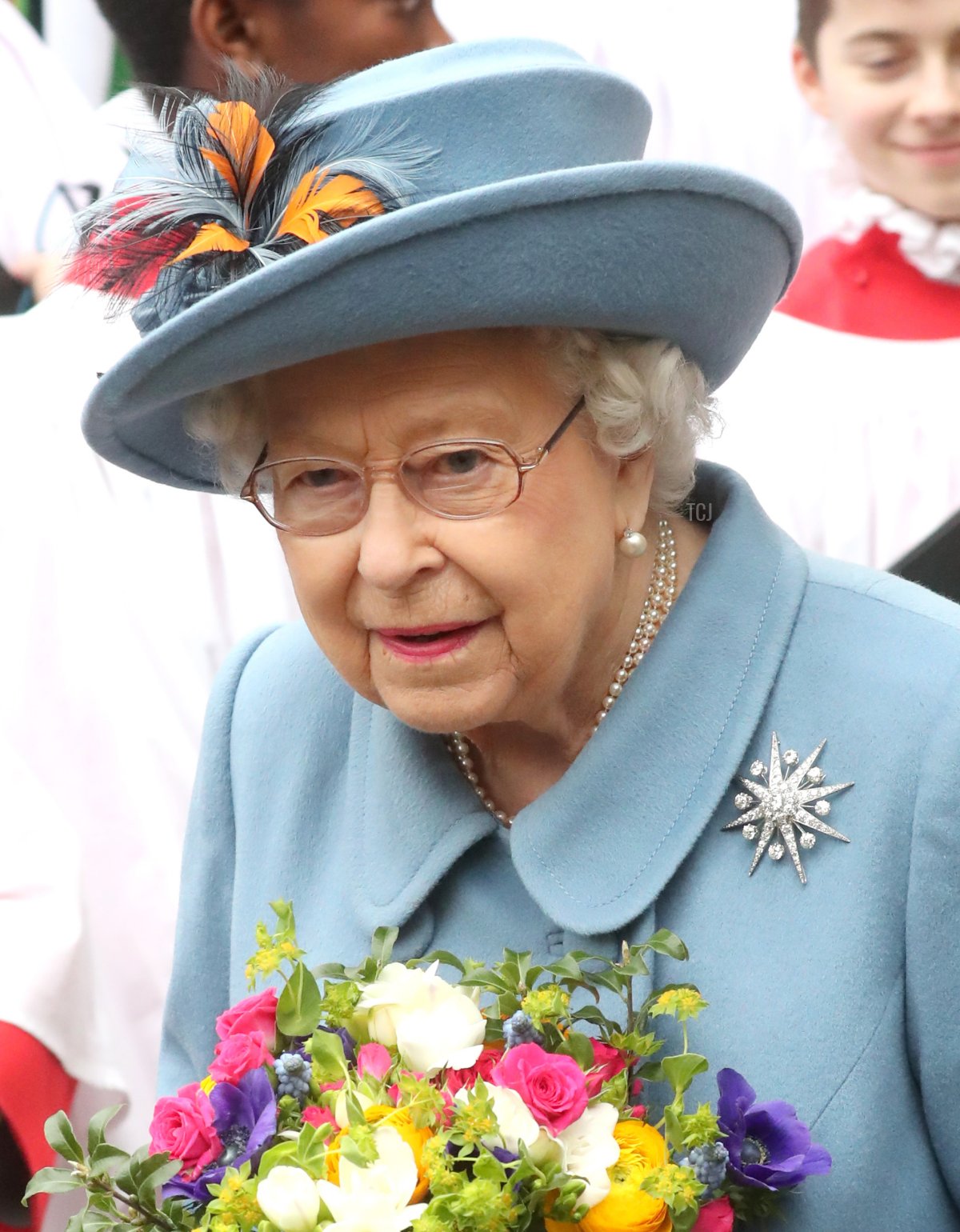 Regina Elisabetta II esce dal Servizio del Commonwealth del 2020 presso l'Abbazia di Westminster il 9 marzo 2020 a Londra, Inghilterra (Chris Jackson/Getty Images)