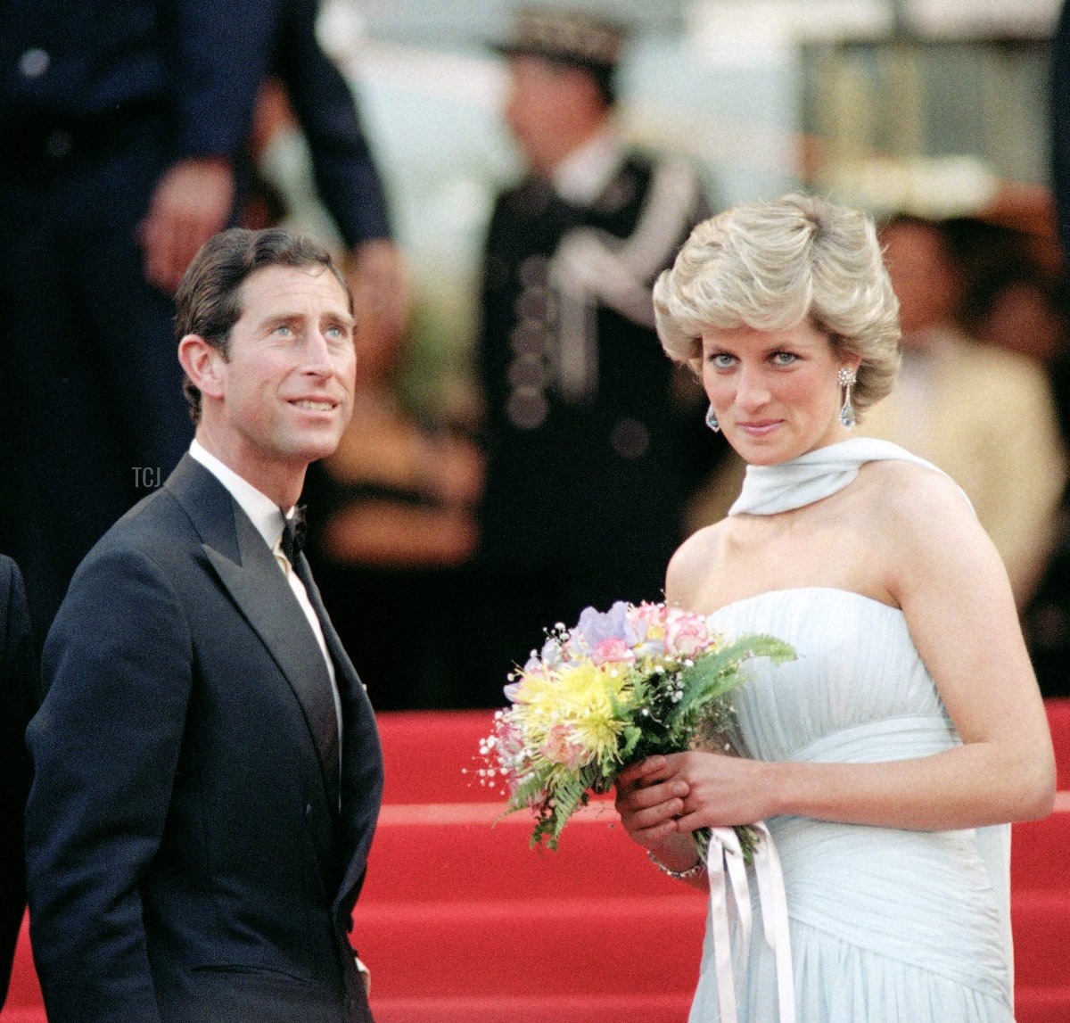 Il Principe e la Principessa di Galles partecipano al 40° Festival Internazionale del Cinema di Cannes il 15 maggio 1987 (AFP via Getty Images)