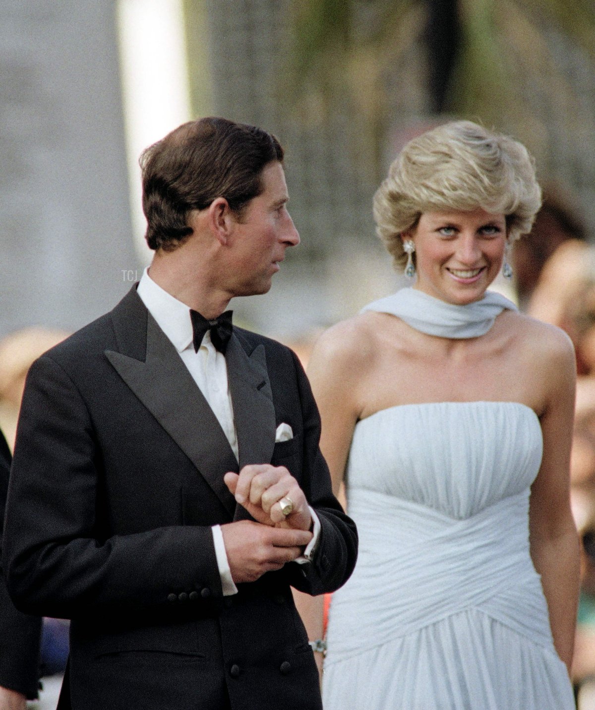 Il Principe e la Principessa di Galles partecipano al 40° Festival Internazionale del Cinema di Cannes il 15 maggio 1987 (AFP via Getty Images)