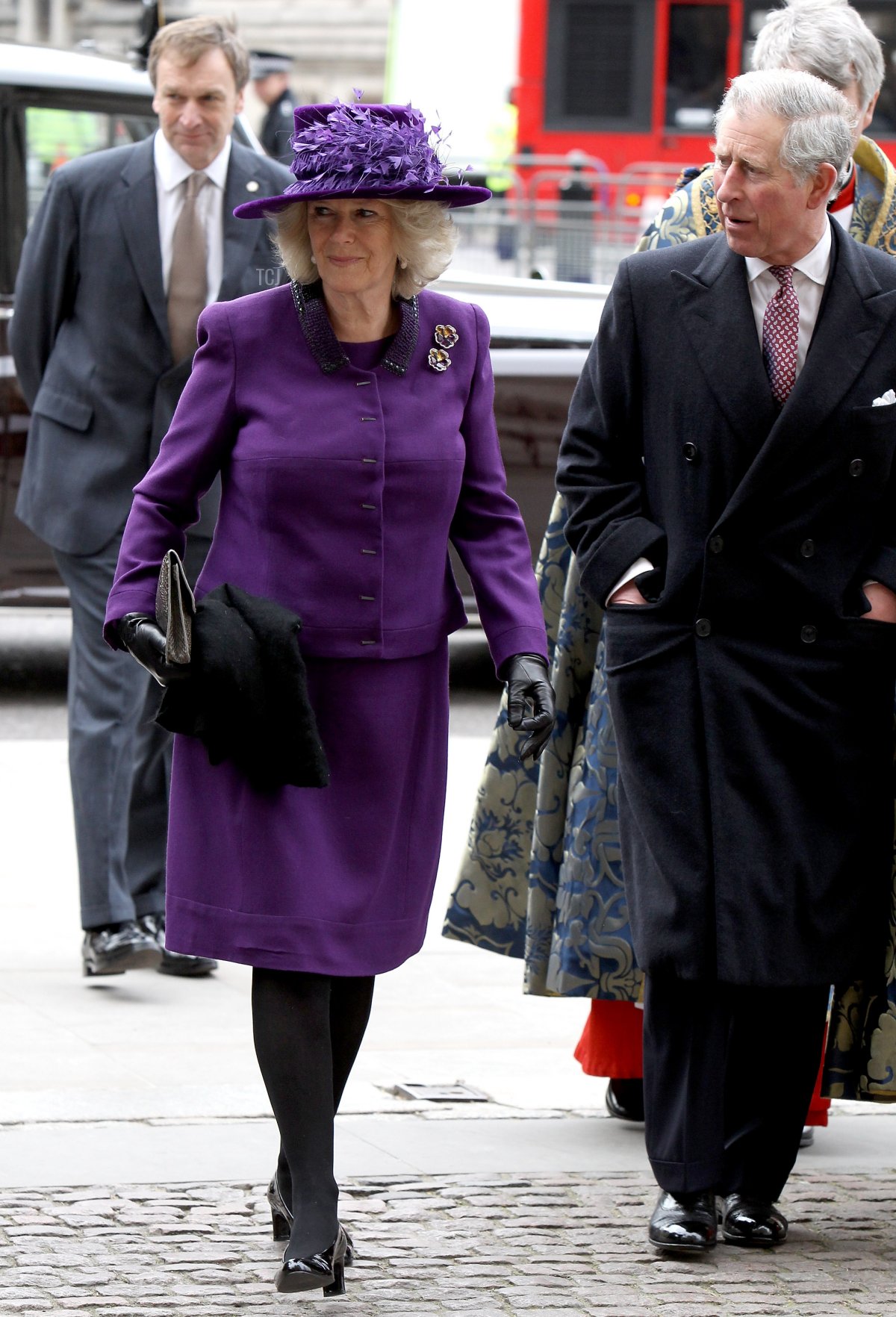 Il Principe di Galles e la Duchessa di Cornovaglia arrivano al Servizio della Giornata del Commonwealth all'Abbazia di Westminster l'8 marzo 2010 a Londra, Inghilterra (Chris Jackson/Getty Images)