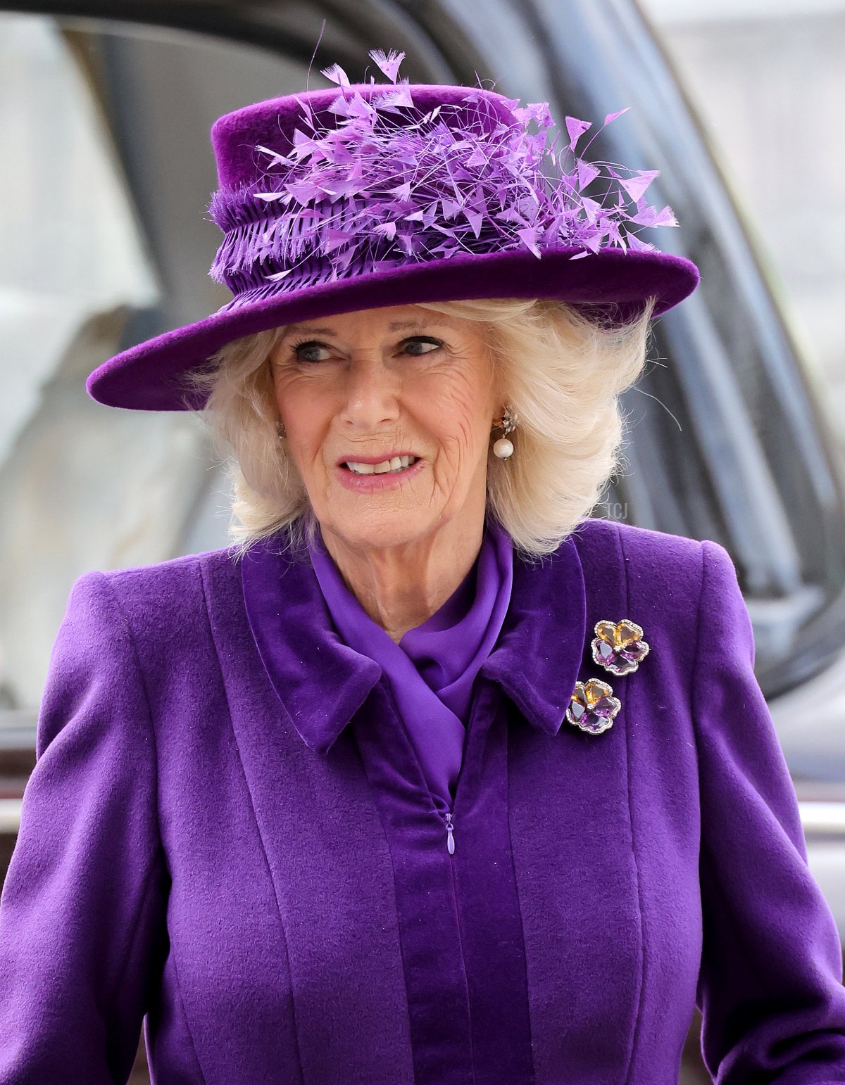 La Duchessa di Cornovaglia arriva all'Abbazia di Westminster per il servizio della Giornata del Commonwealth il 14 marzo 2022 a Londra, Inghilterra (Chris Jackson/Getty Images)