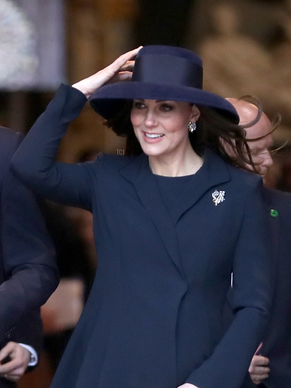 La Duchessa di Cambridge lascia dopo aver partecipato a un servizio del Commonwealth Day all'Abbazia di Westminster nel centro di Londra, il 12 marzo 2018 (Chris Jackson/Getty Images)