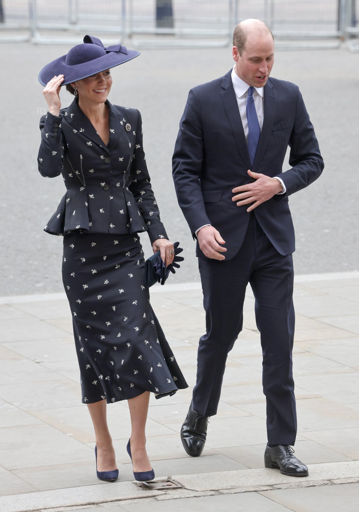 Il Principe e la Principessa di Galles arrivano al servizio per il Giorno del Commonwealth all'Abbazia di Westminster a Londra il 13 marzo 2023 (Chris Jackson/Getty Images)