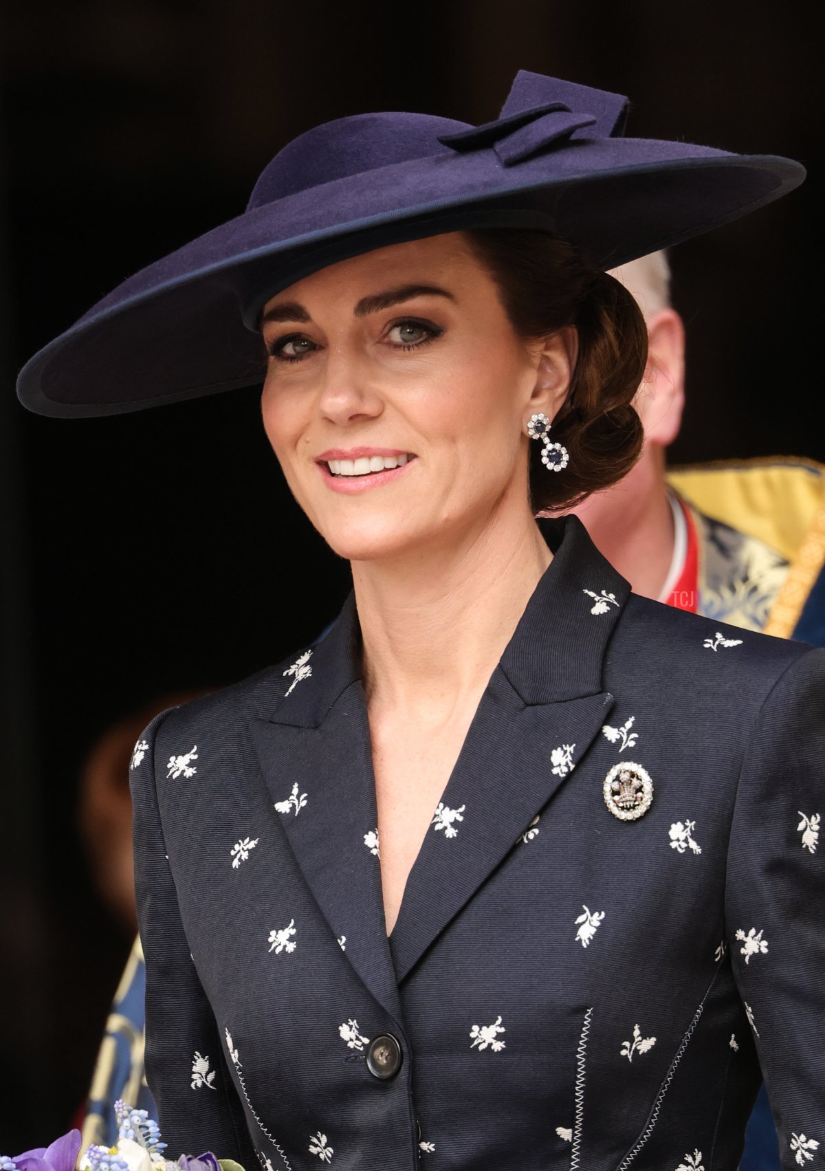 La Principessa di Galles sorride mentre lascia il servizio per il Giorno del Commonwealth all'Abbazia di Westminster il 13 marzo 2023 a Londra, Inghilterra (Chris Jackson/Getty Images)