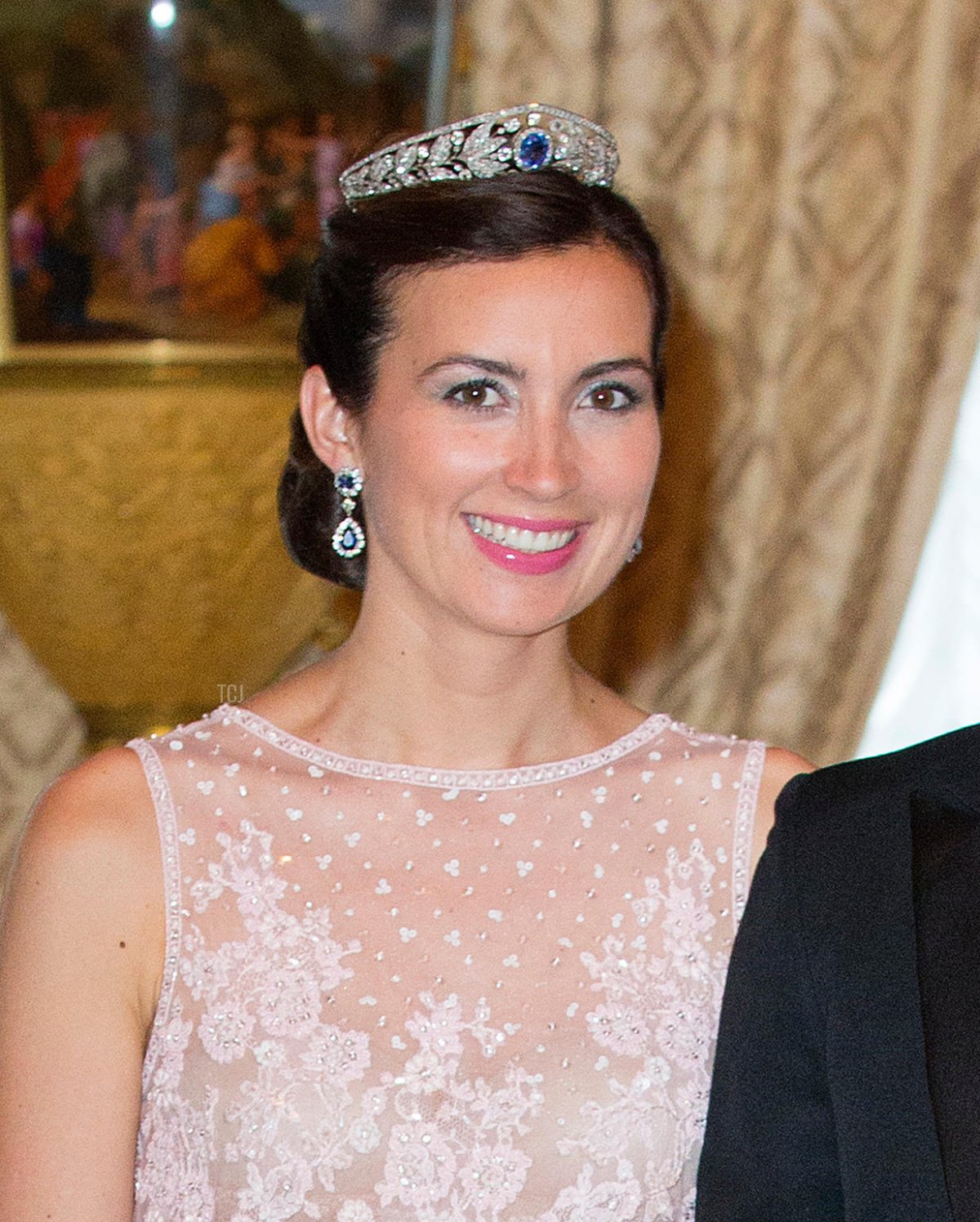 La Principessa Claire di Lussemburgo partecipa alla reception ufficiale durante le celebrazioni della Festa Nazionale al Palazzo Granducale di Lussemburgo, 23 Giugno 2016 (Patrick van Katwijk/DPA Picture Alliance/Alamy)