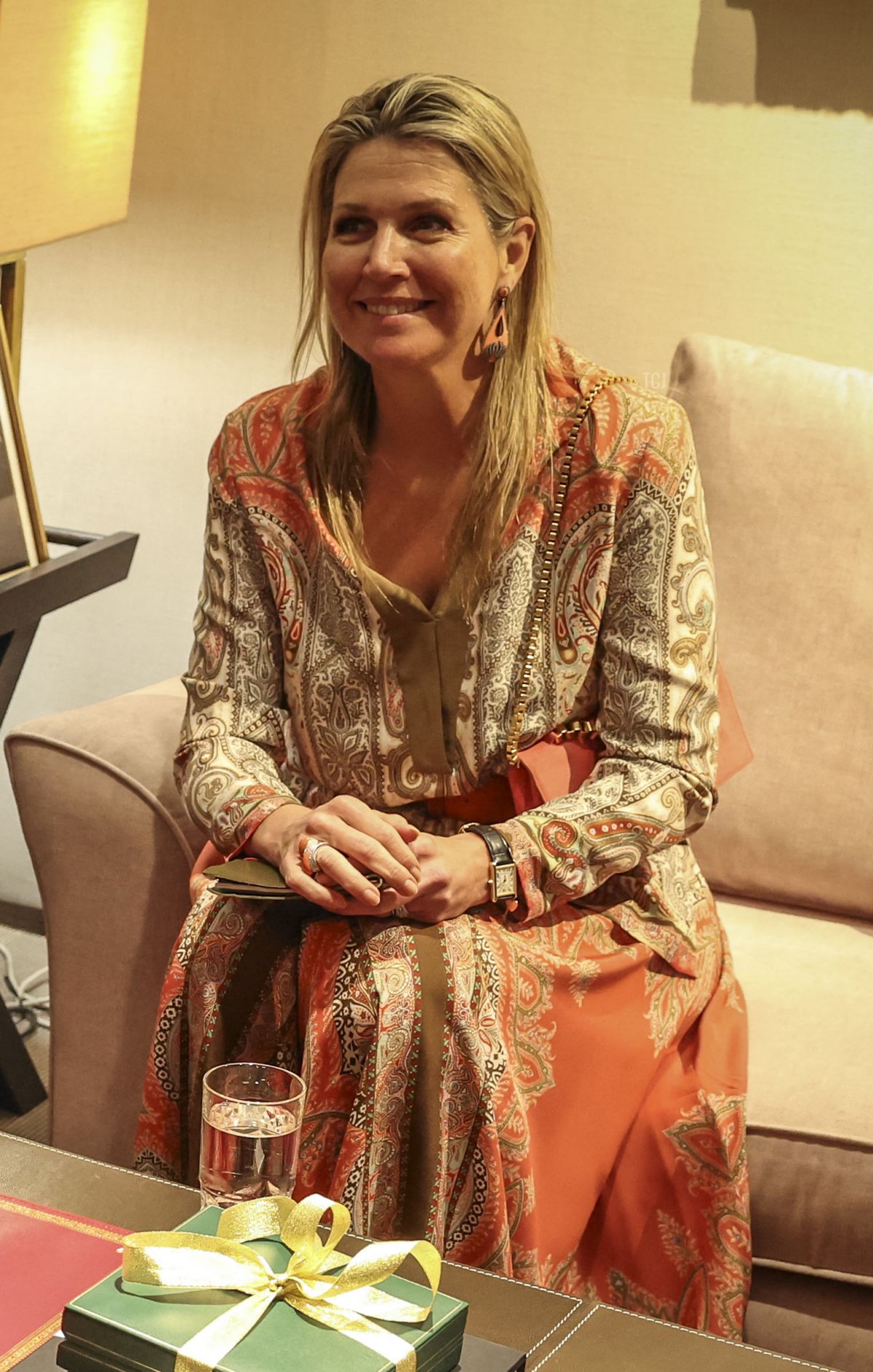 La regina Maxima dei Paesi Bassi visita il Marocco come rappresentante speciale del Segretario Generale dell'ONU per l'Inclusione Finanziaria e lo Sviluppo, 20 marzo 2023 (FADEL SENNA/AFP via Getty Images)