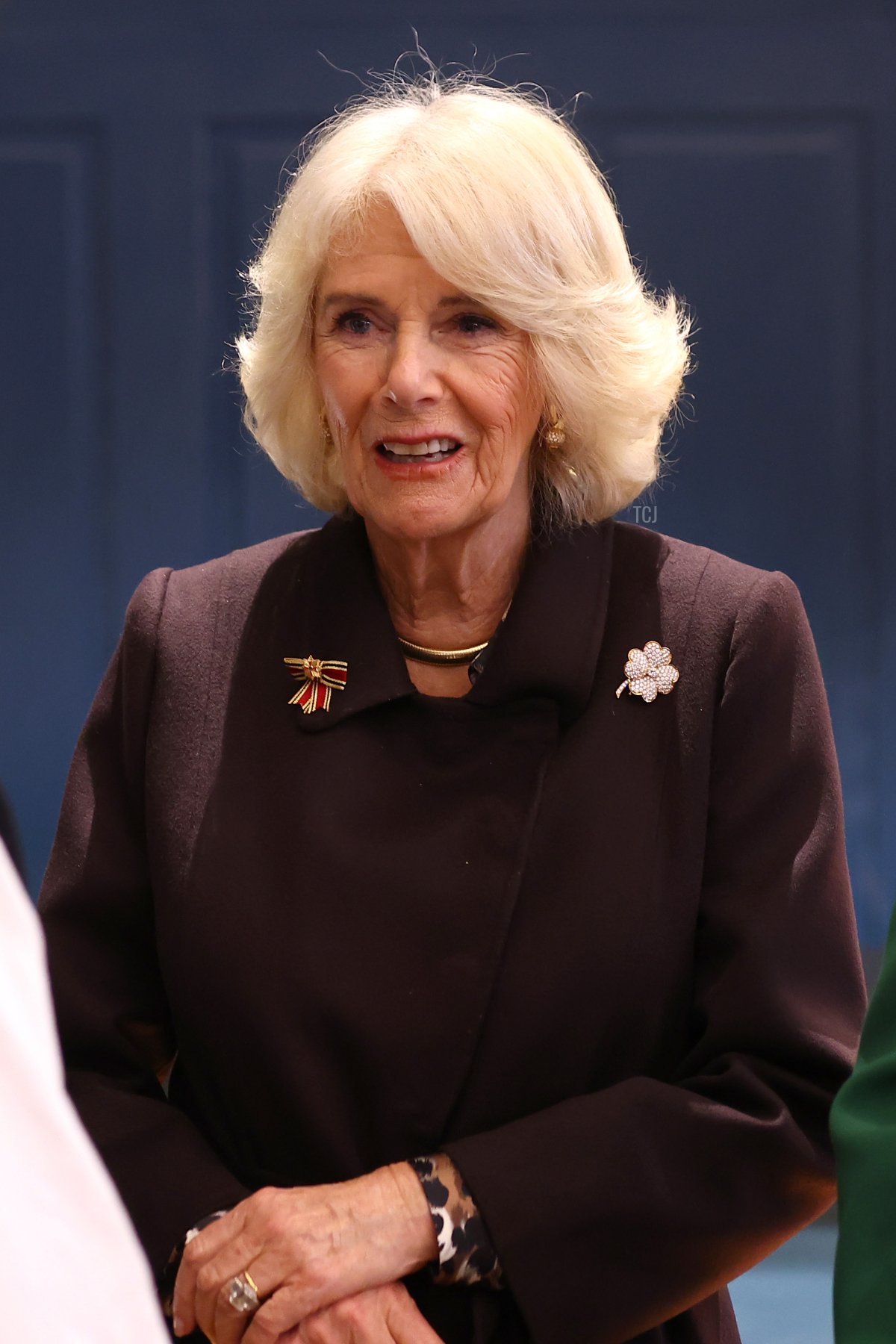 La regina Camilla visita il centro comunitario Refugio House e incontra alcuni residenti e gruppi della Casa il 30 marzo 2023 a Berlino, Germania (Sebastian Reuter/Getty Images)