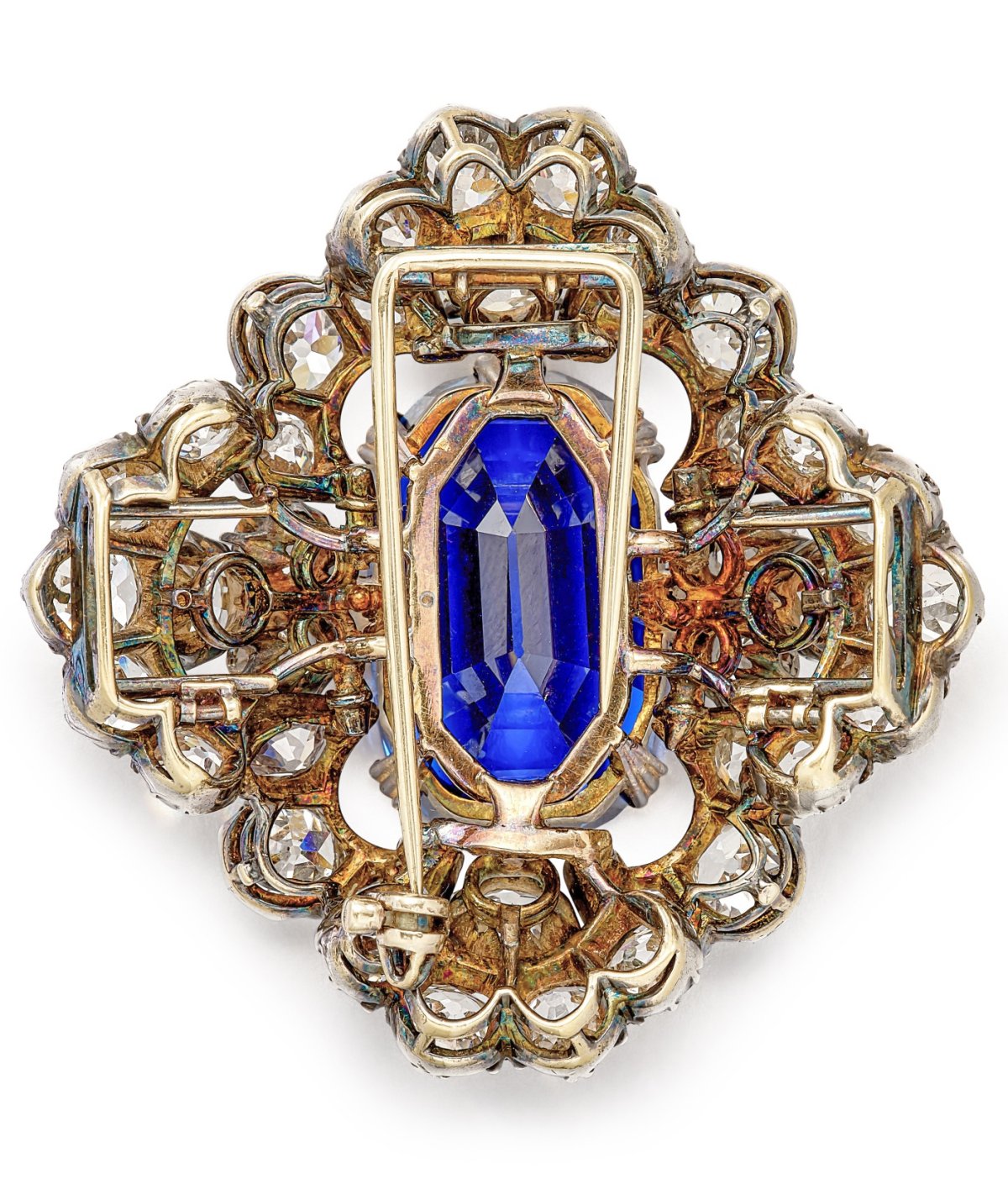 Un spilla collezionabile in zaffiro e diamante, fine del XIX secolo (Sotheby's)