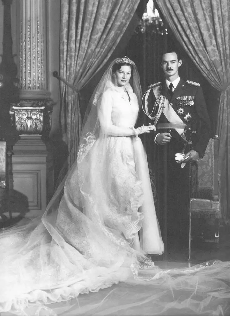 Ritratto ufficiale del Granduca Ereditario Giovanni del Lussemburgo e della Principessa Giuseppina-Carlotta del Belgio, 9 aprile 1953