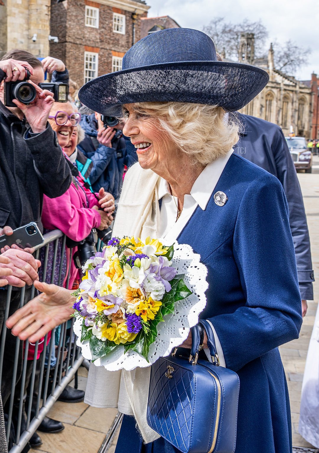 La regina Camilla partecipa al servizio di Royal Maundy presso la York Minster il 6 aprile 2023 (Charlotte Graham - WPA Pool/Getty Images)