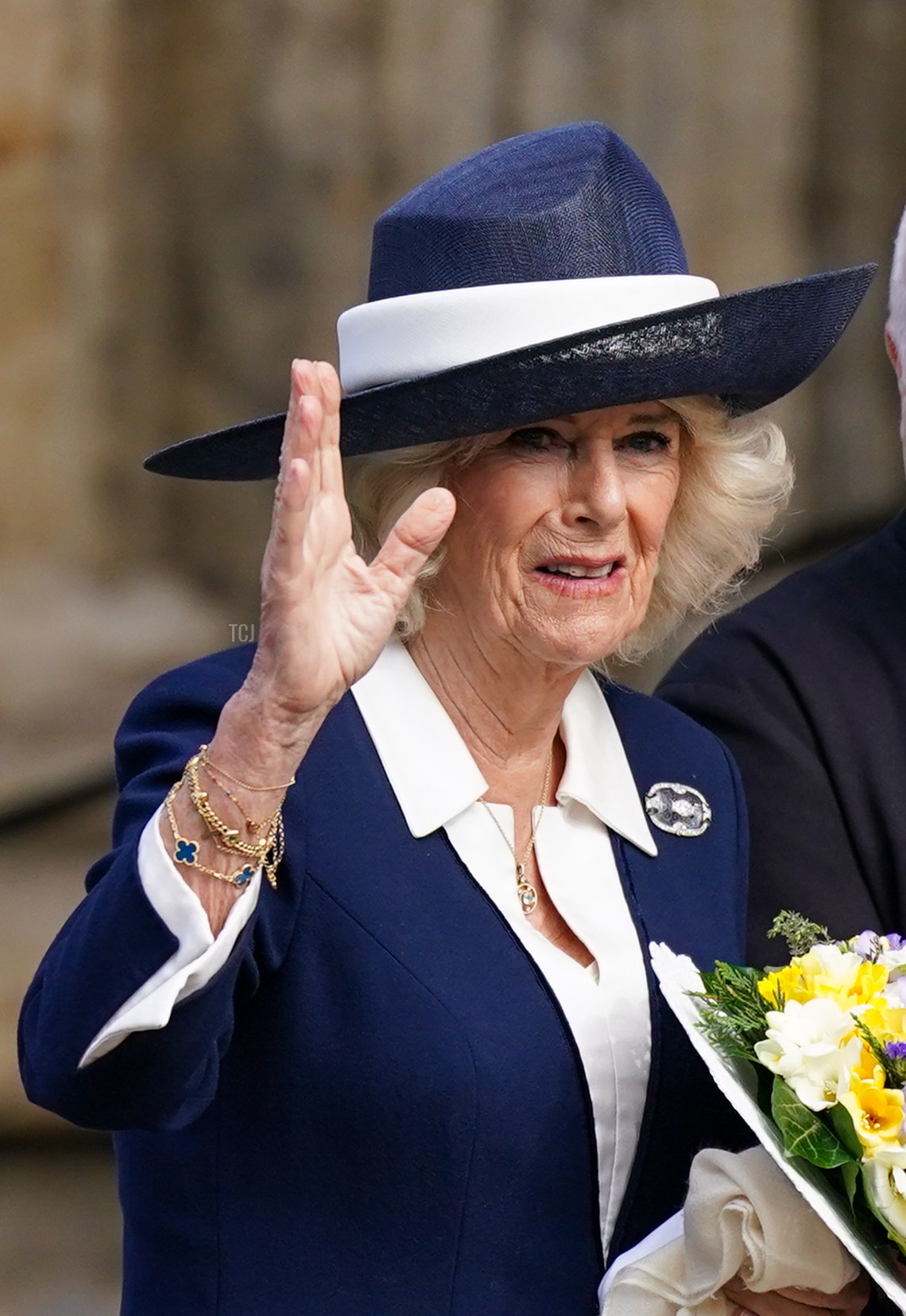 La regina Camilla partecipa al servizio di Royal Maundy presso la York Minster il 6 aprile 2023 (Ian Forsyth/Getty Images)