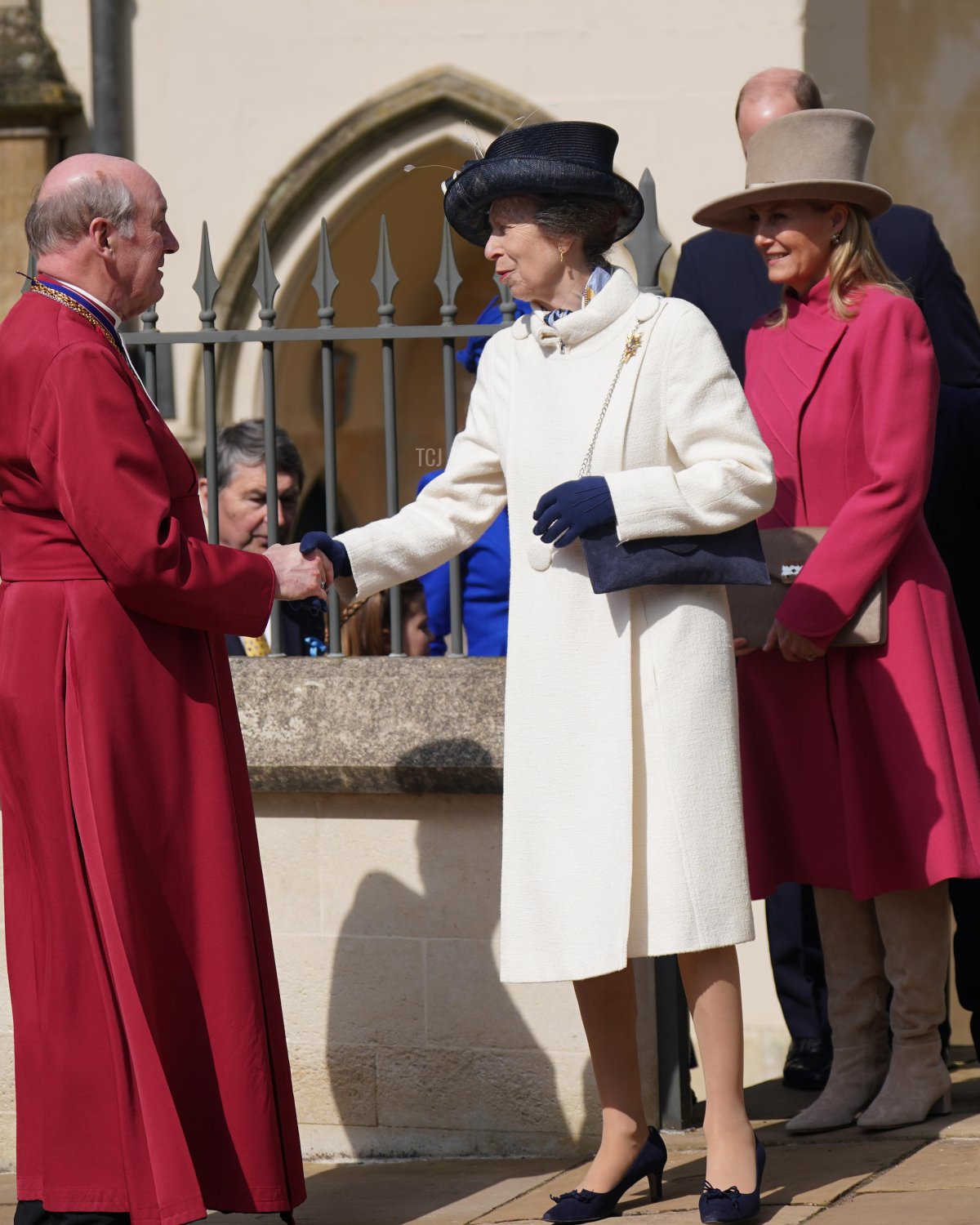 La Principessa Reale e la Duchessa di Edimburgo partecipano al Servizio Pasquale di Mattutino al Castello di Windsor il 9 aprile 2023 a Windsor, Inghilterra (Yui Mok - WPA Pool/Getty Images)