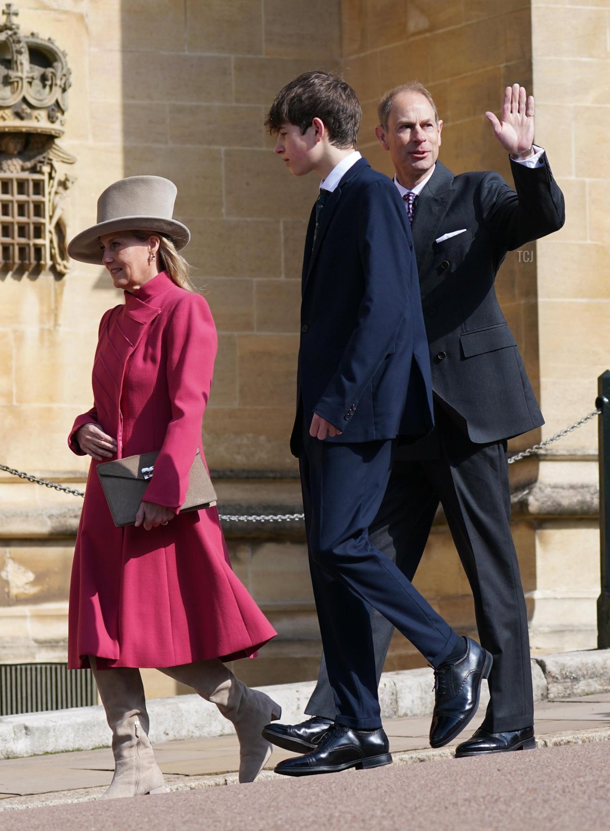 Il Duca e la Duchessa di Edimburgo e il Conte di Wessex partecipano al Servizio Pasquale di Mattutino al Castello di Windsor il 9 aprile 2023 a Windsor, Inghilterra (Yui Mok - WPA Pool/Getty Images)