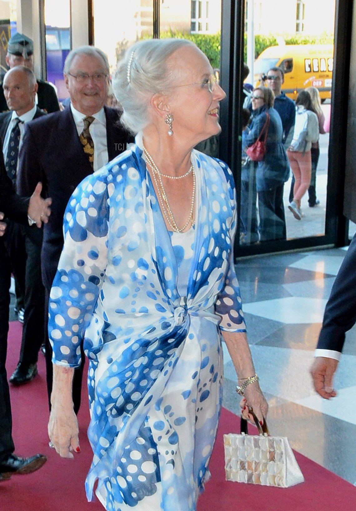 La Regina Margrethe II di Danimarca partecipa all'inaugurazione della casa dell'industria estera il 10 giugno 2013 a Copenaghen, Danimarca (Torsten Laursen/Getty Images)